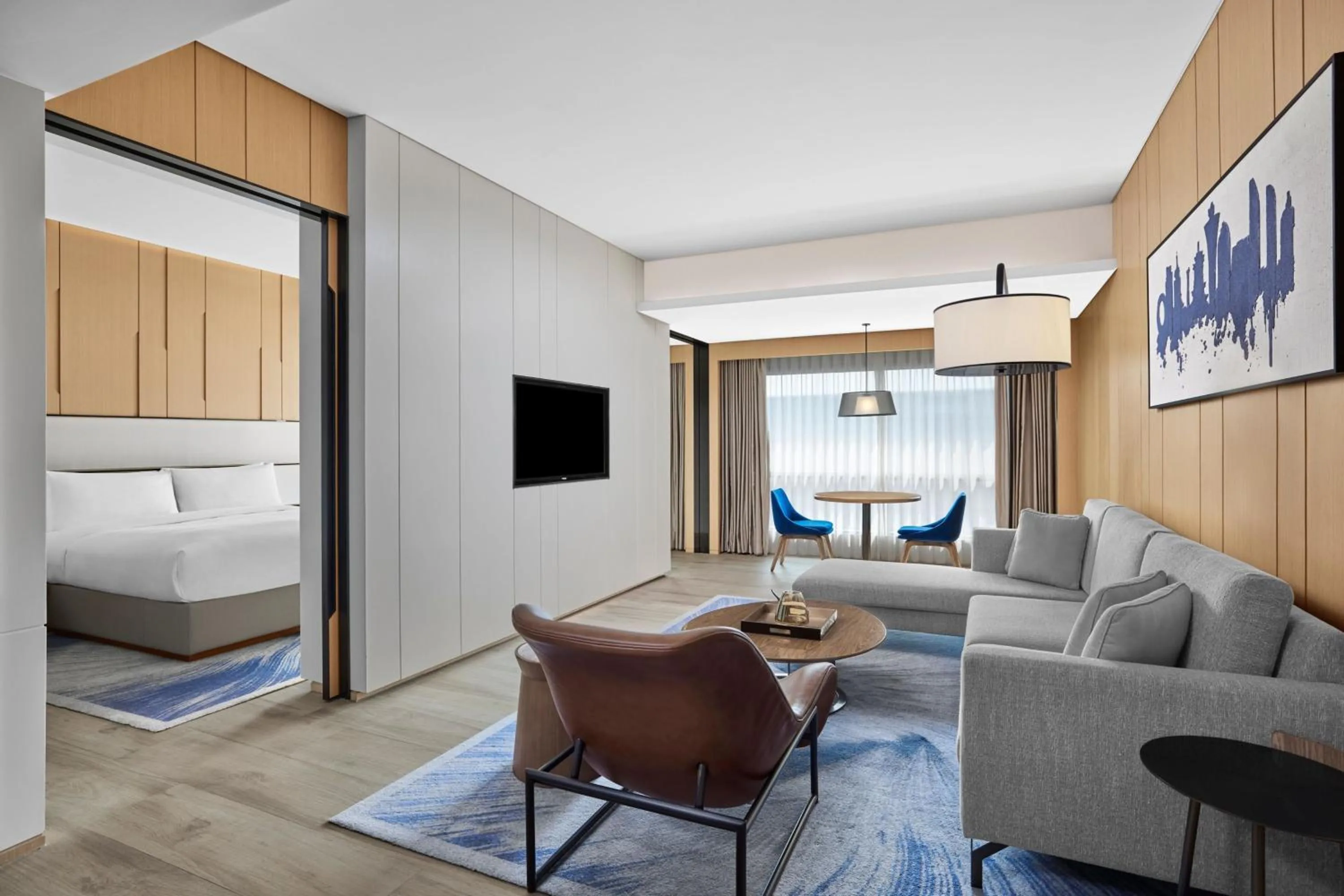 Photo of the whole room, Bed in Courtyard by Marriott Xiamen