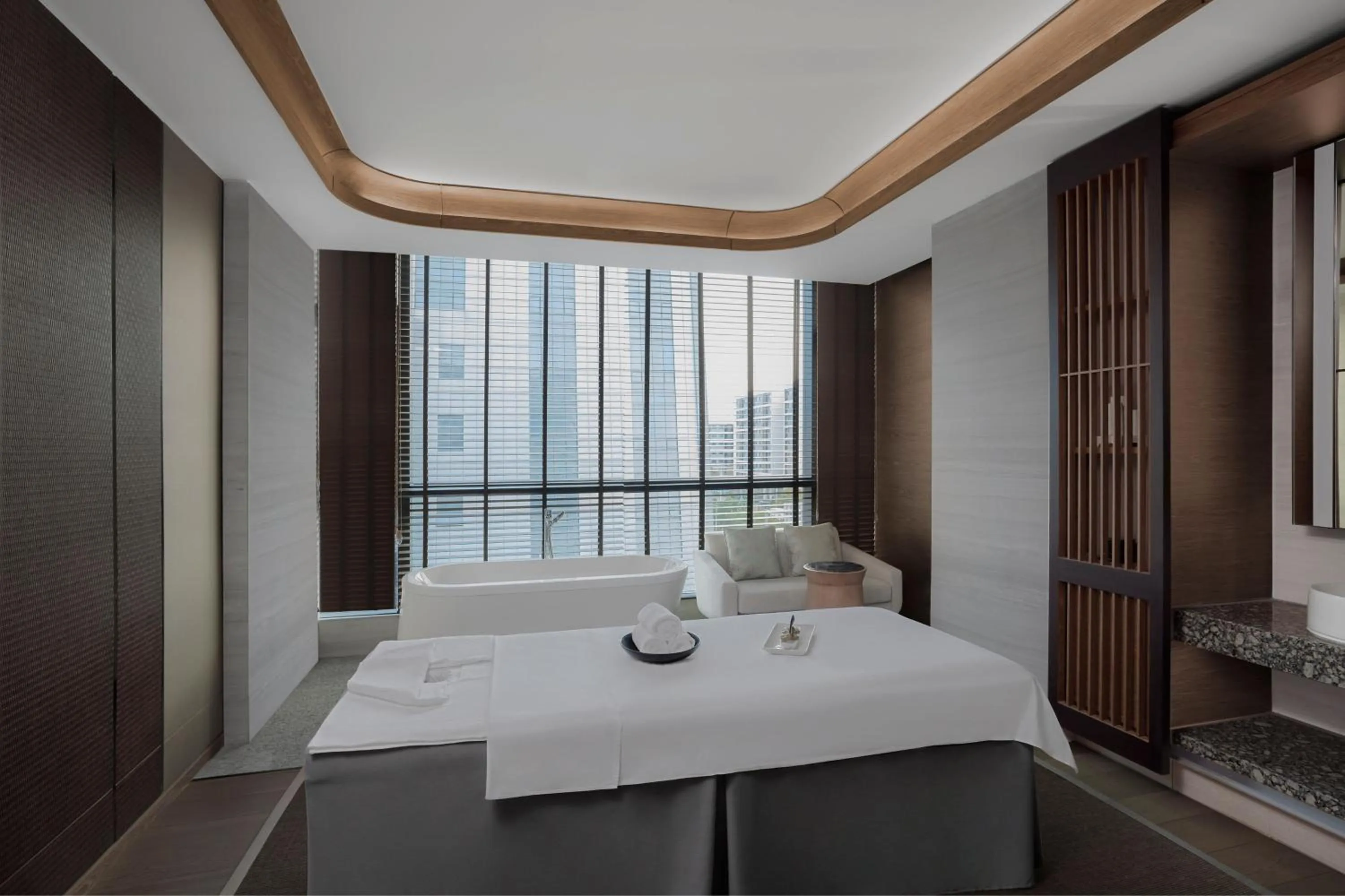 Spa and wellness centre/facilities, Bed in Courtyard by Marriott Xiamen