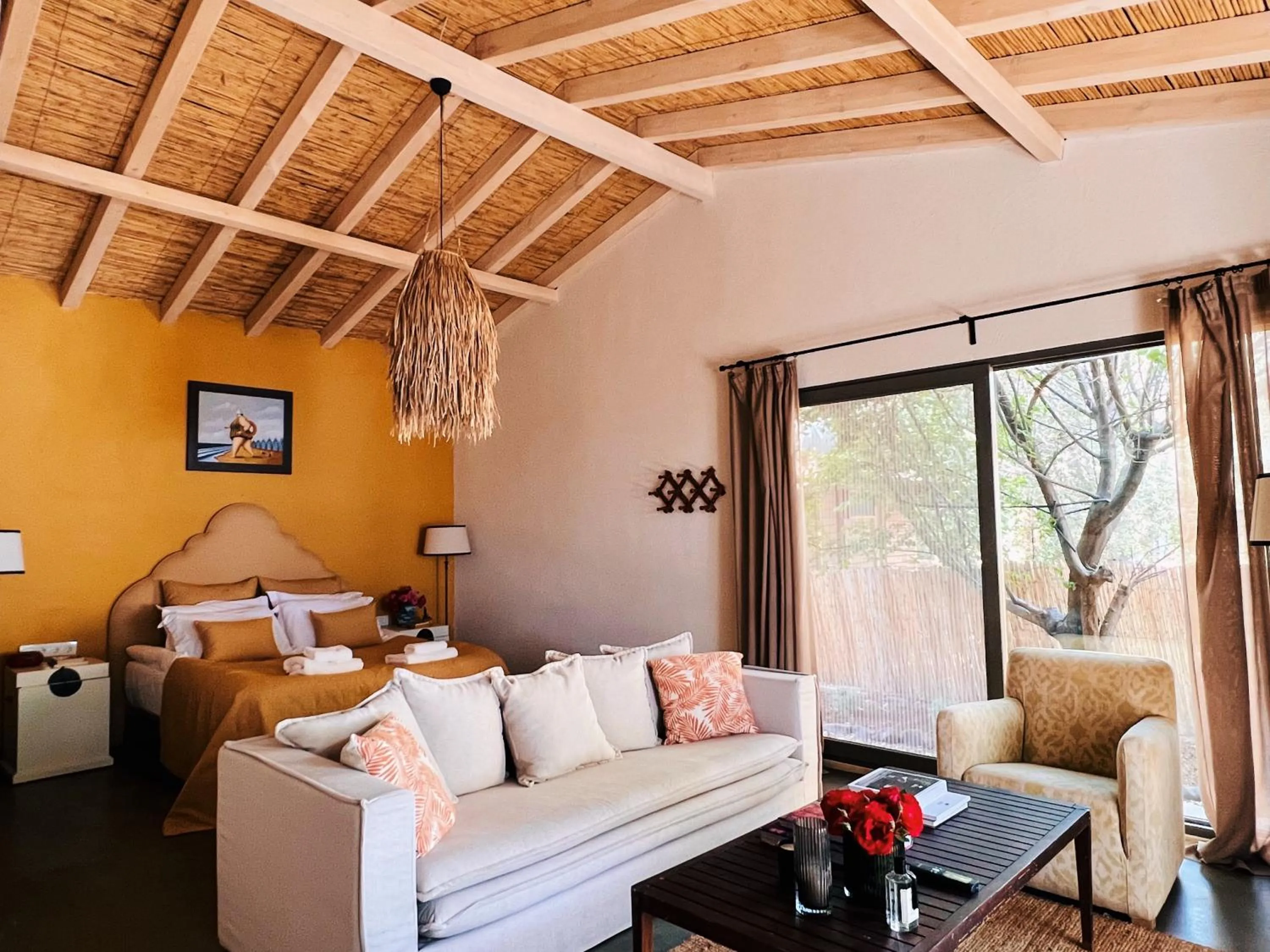 Seating area in Simurg Inn