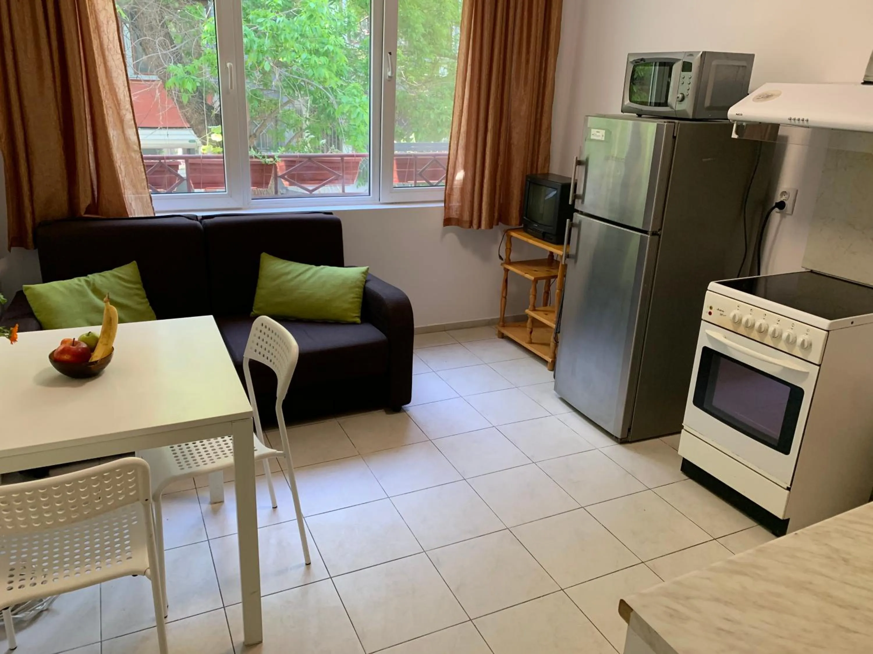 Kitchen or kitchenette in Samuil Apartments - Central Burgas