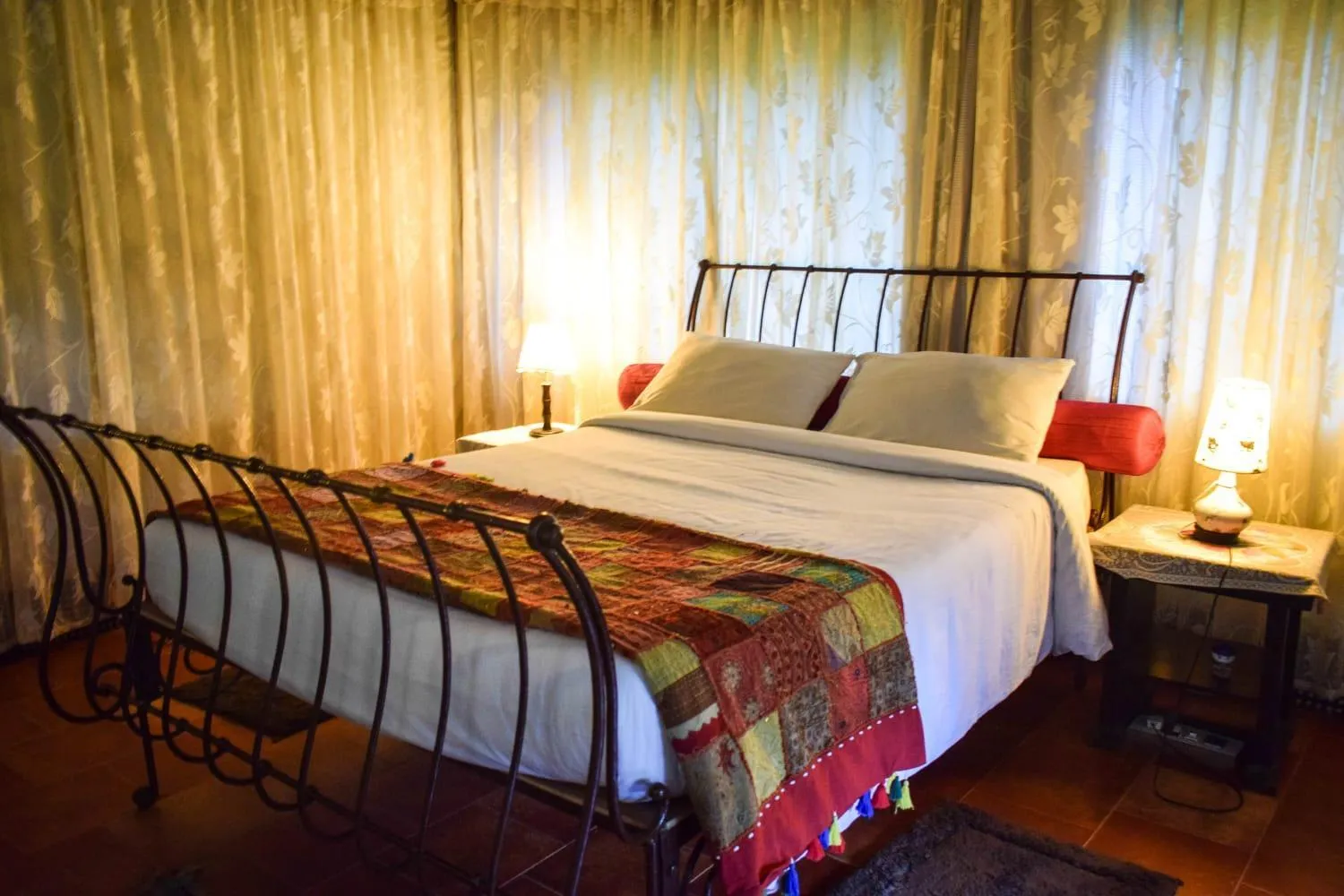 Bed in Grassroots Wayanad, Valley-view Tents