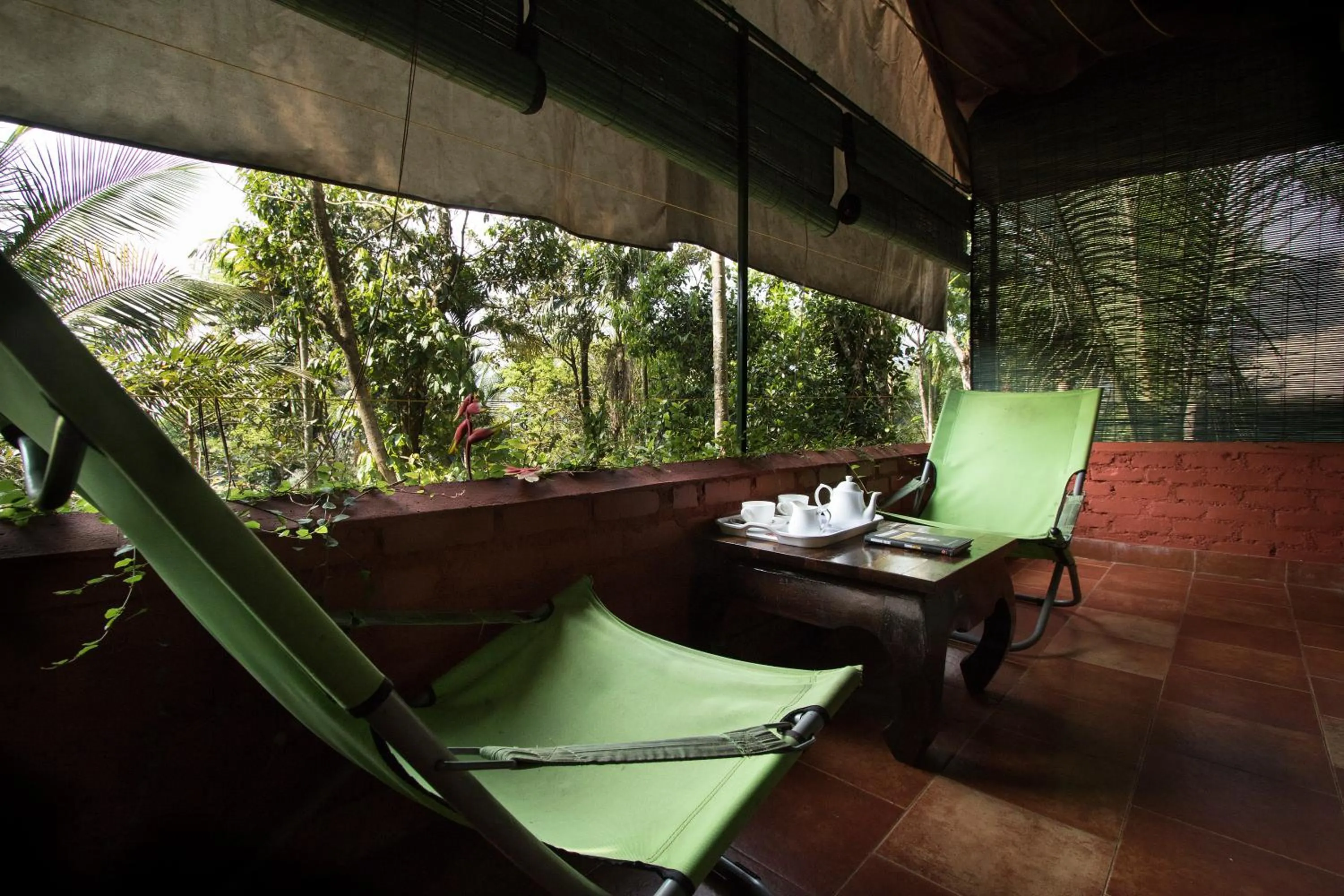 Seating area in Grassroots Wayanad, Valley-view Tents
