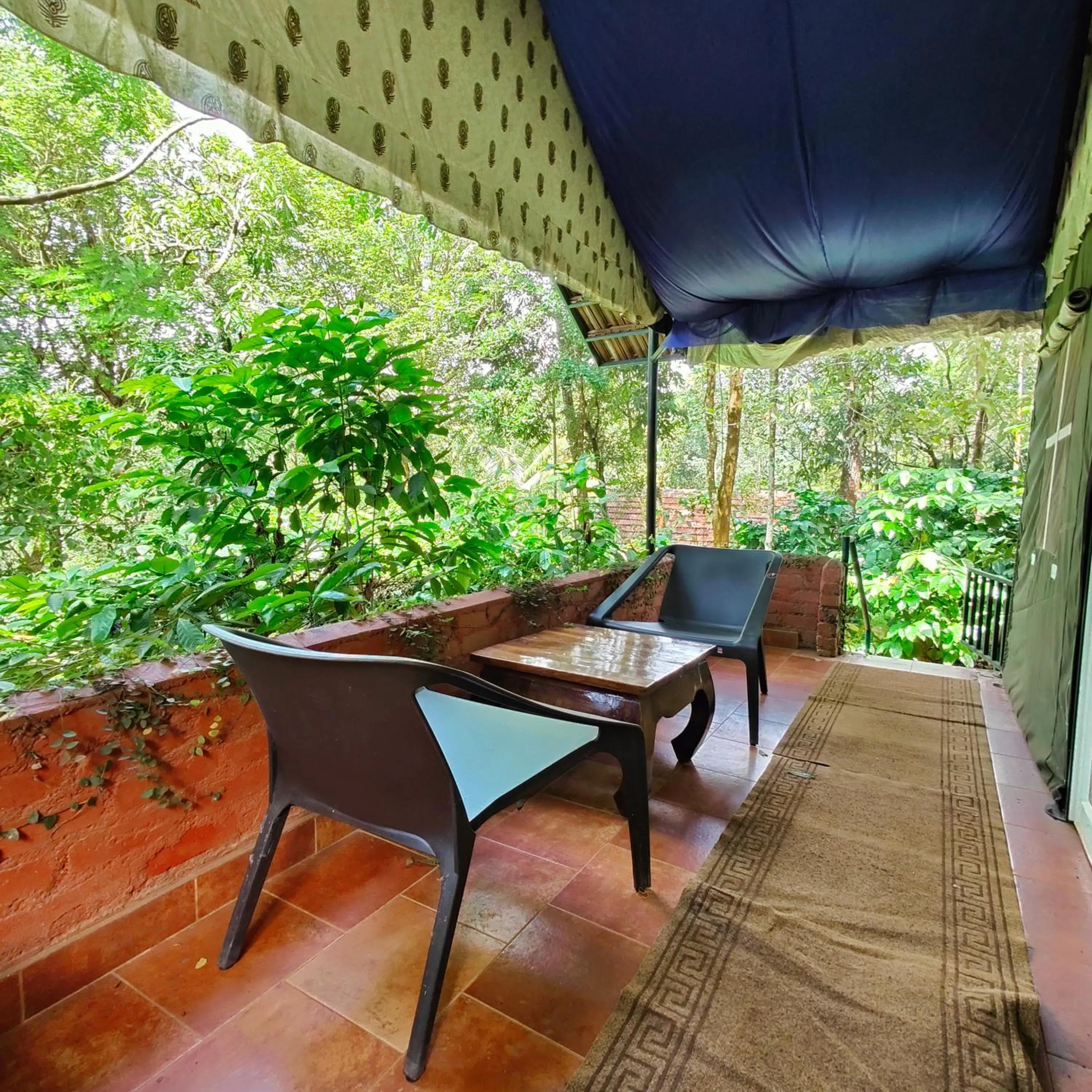 Balcony/Terrace in Grassroots Wayanad, Valley-view Tents