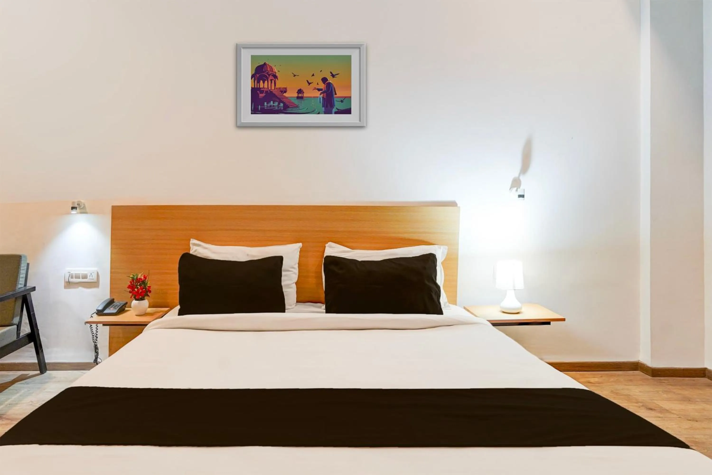 Bedroom, Bed in Super Townhouse Gomti Nagar Matiyari