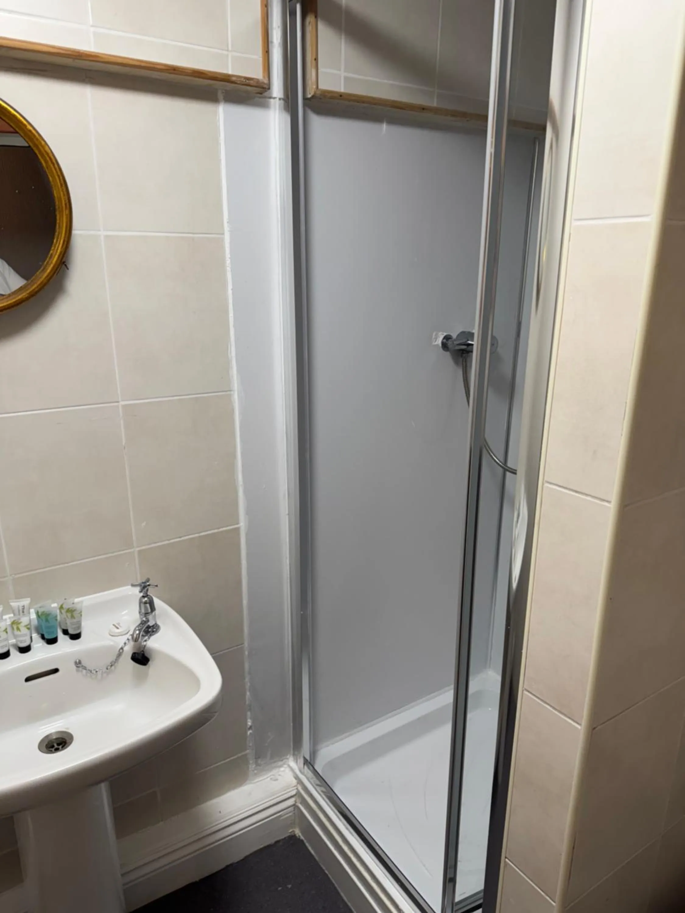 Shower in The Black Swan Hotel