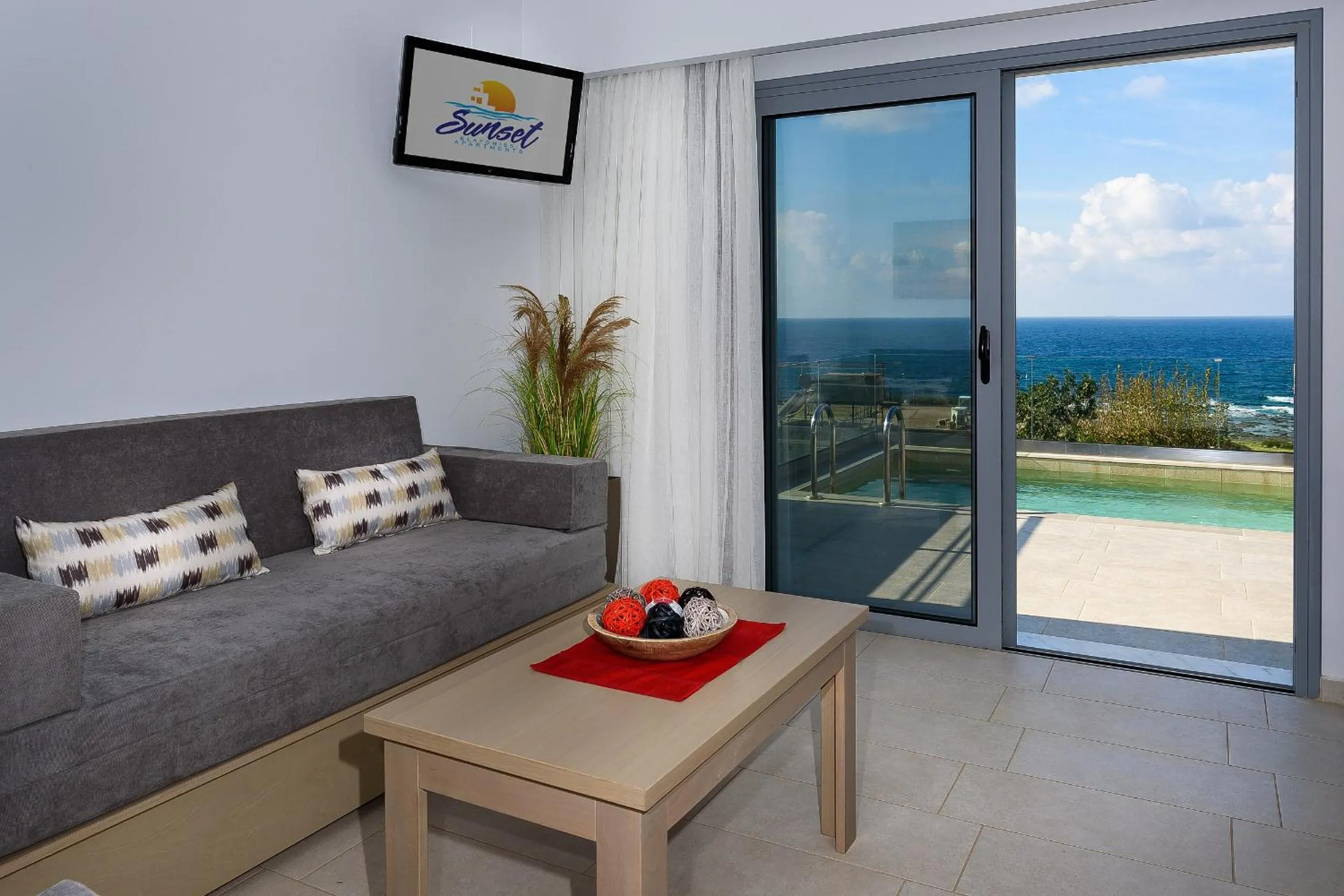 Balcony/Terrace in Sunset Elafonisi Apartments