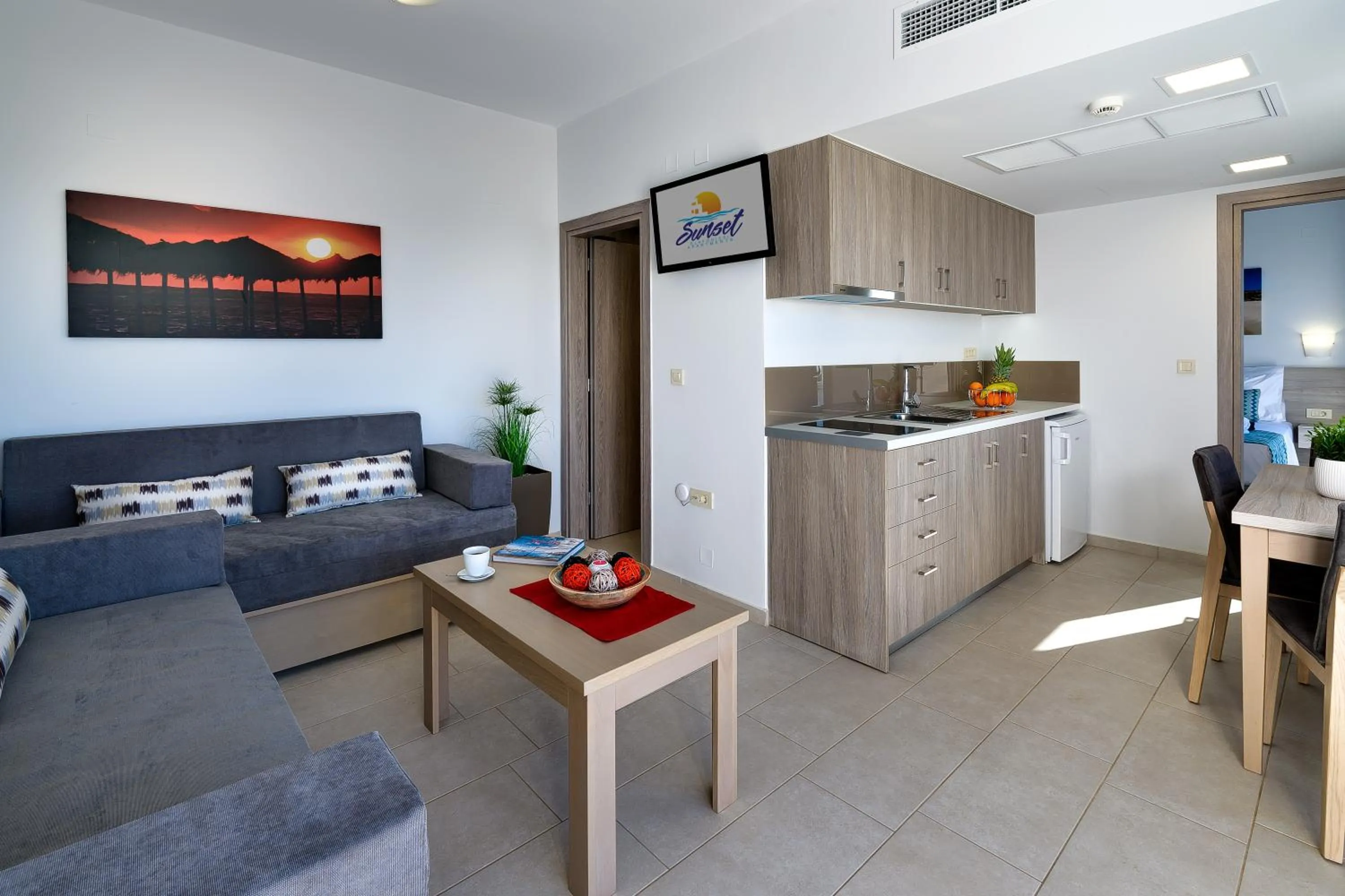 Living room in Sunset Elafonisi Apartments