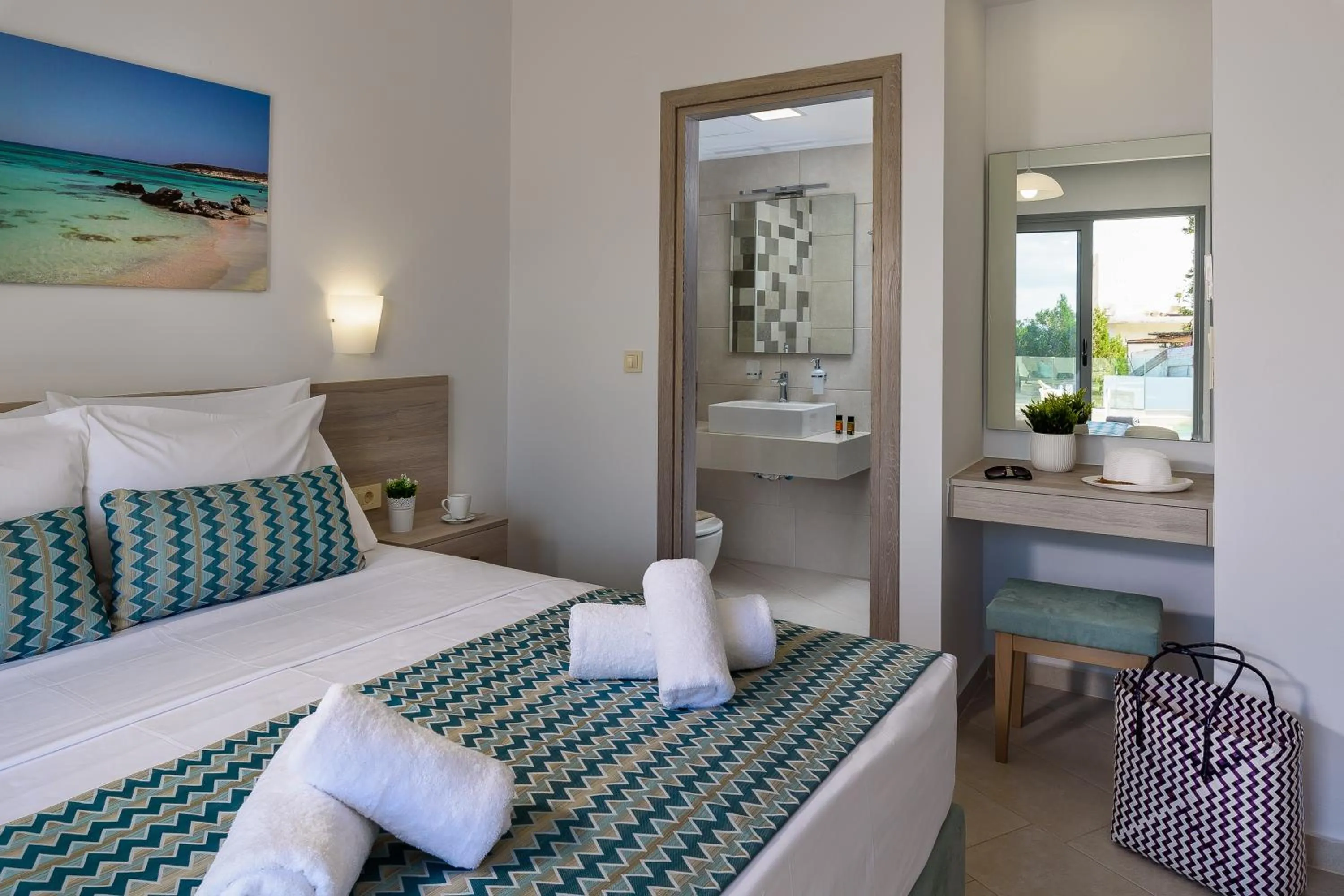 Bedroom, Bed in Sunset Elafonisi Apartments