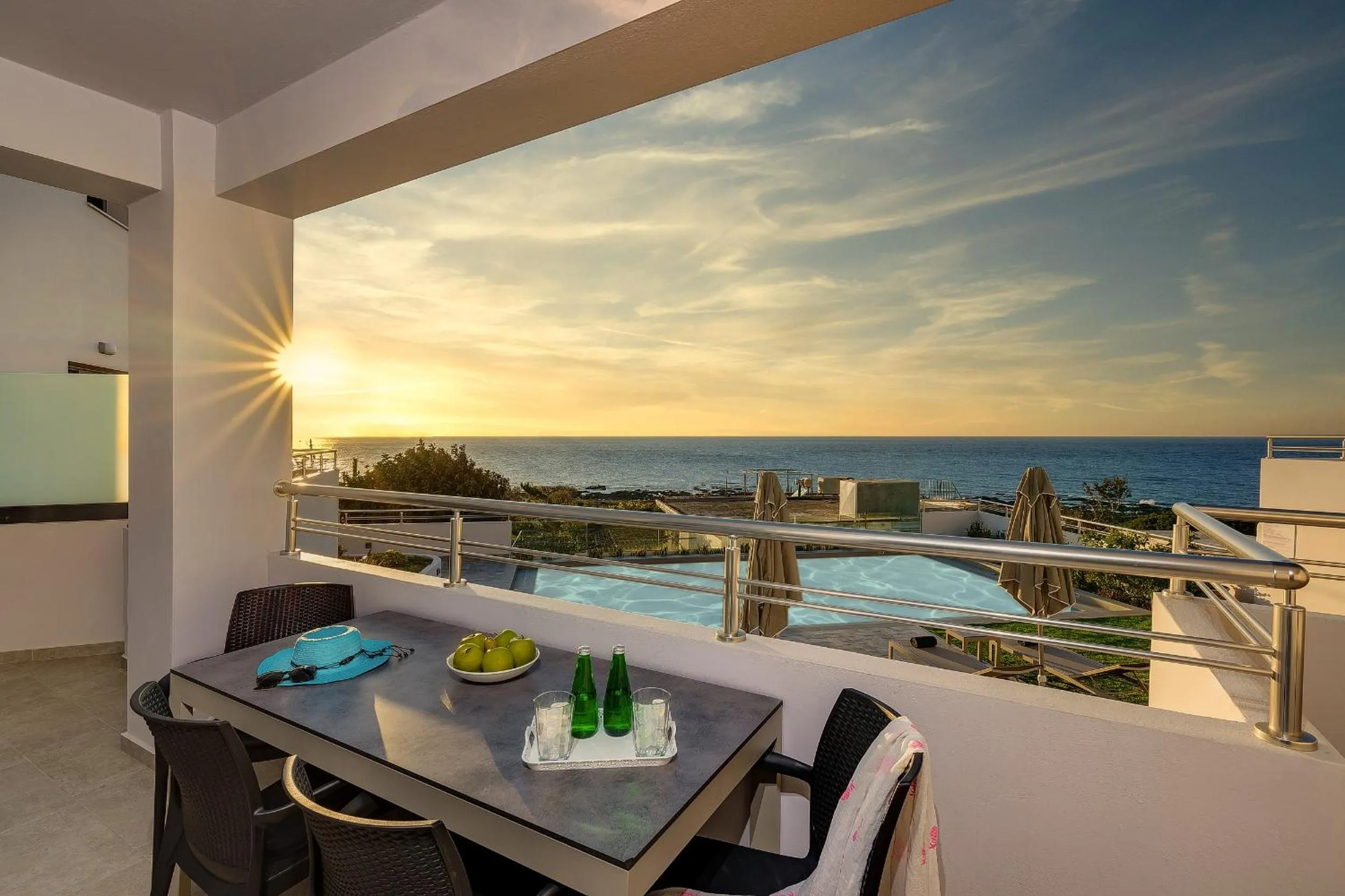 Balcony/Terrace in Sunset Elafonisi Apartments