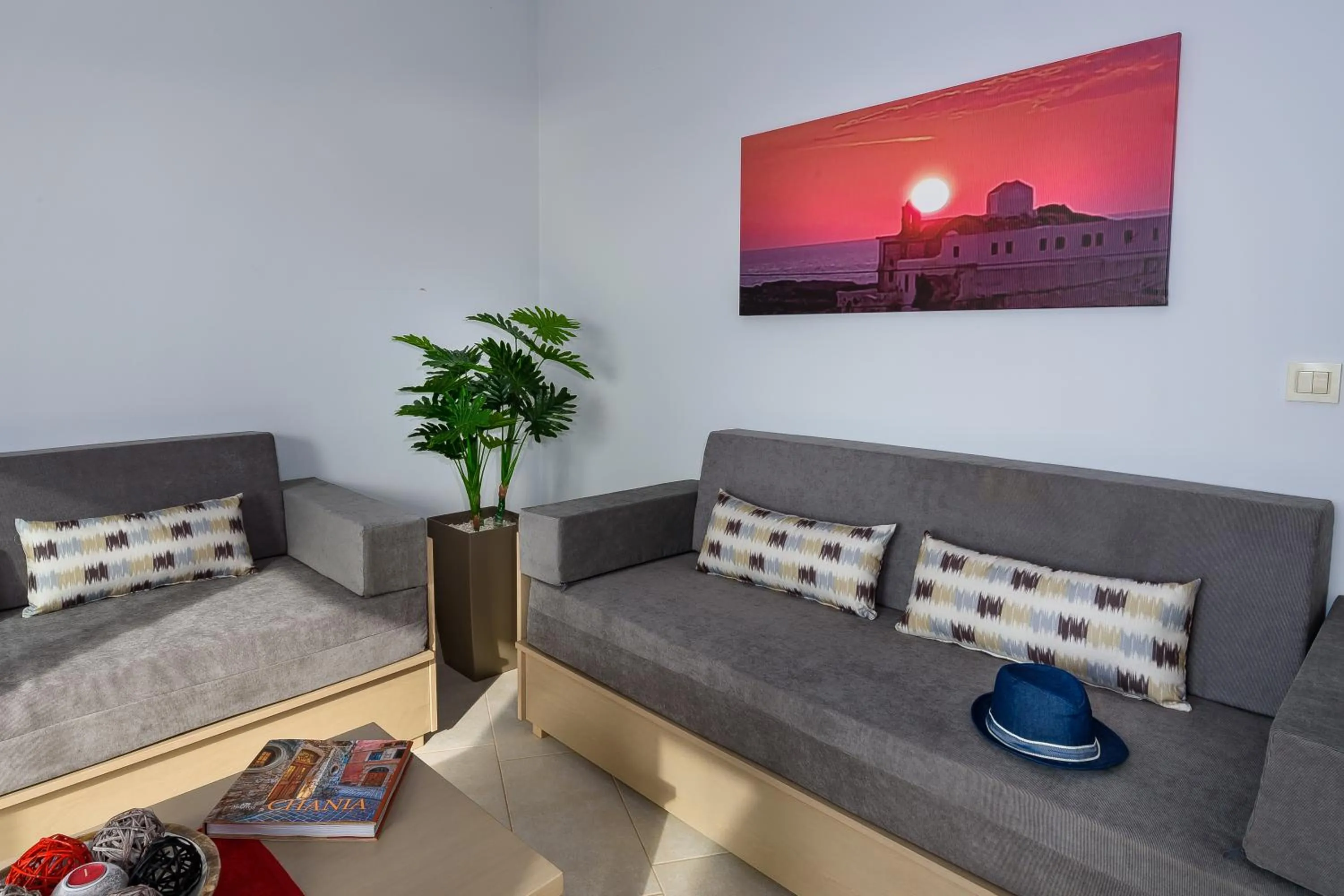 Living room in Sunset Elafonisi Apartments