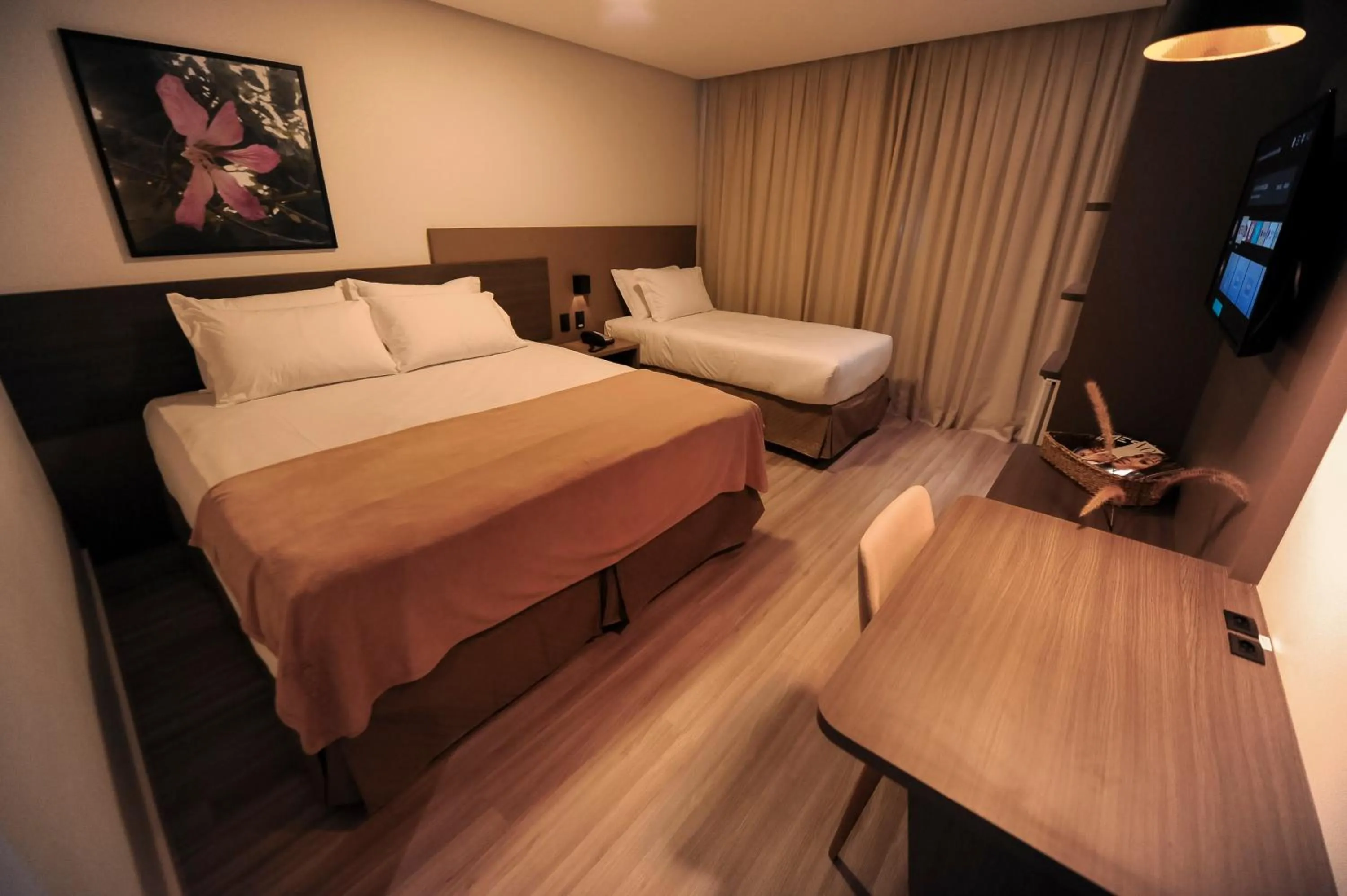 Bed in Figueiras Hotel & Eventos