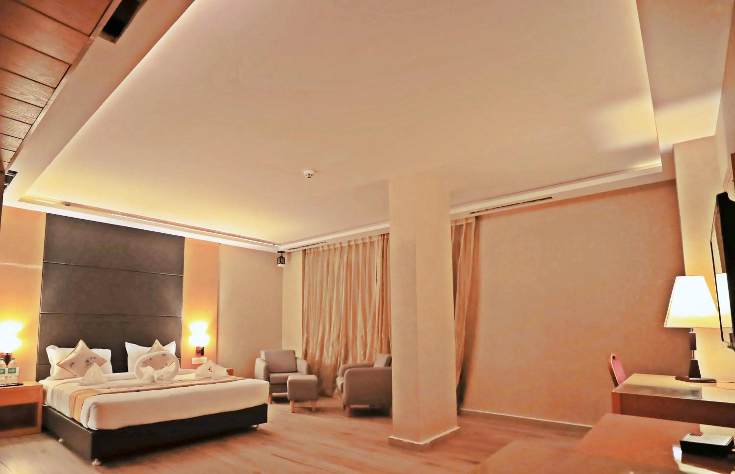 Photo of the whole room, Bed in Bindiram Express by ShriGo Hotels