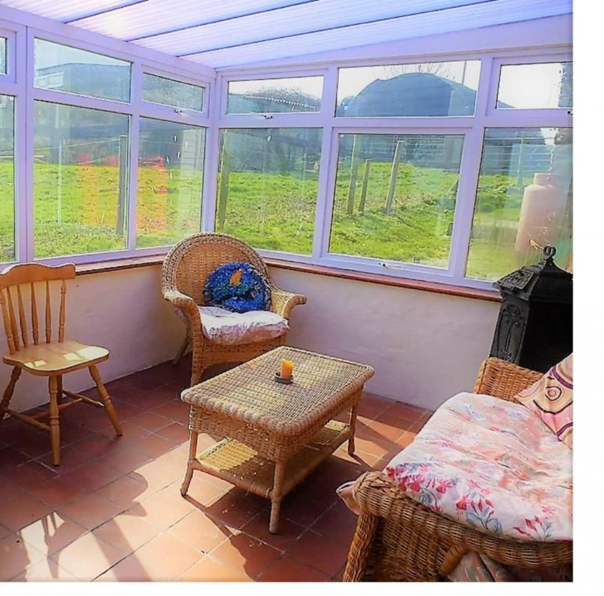 Seating area in Cottage Barn, Jacobstow