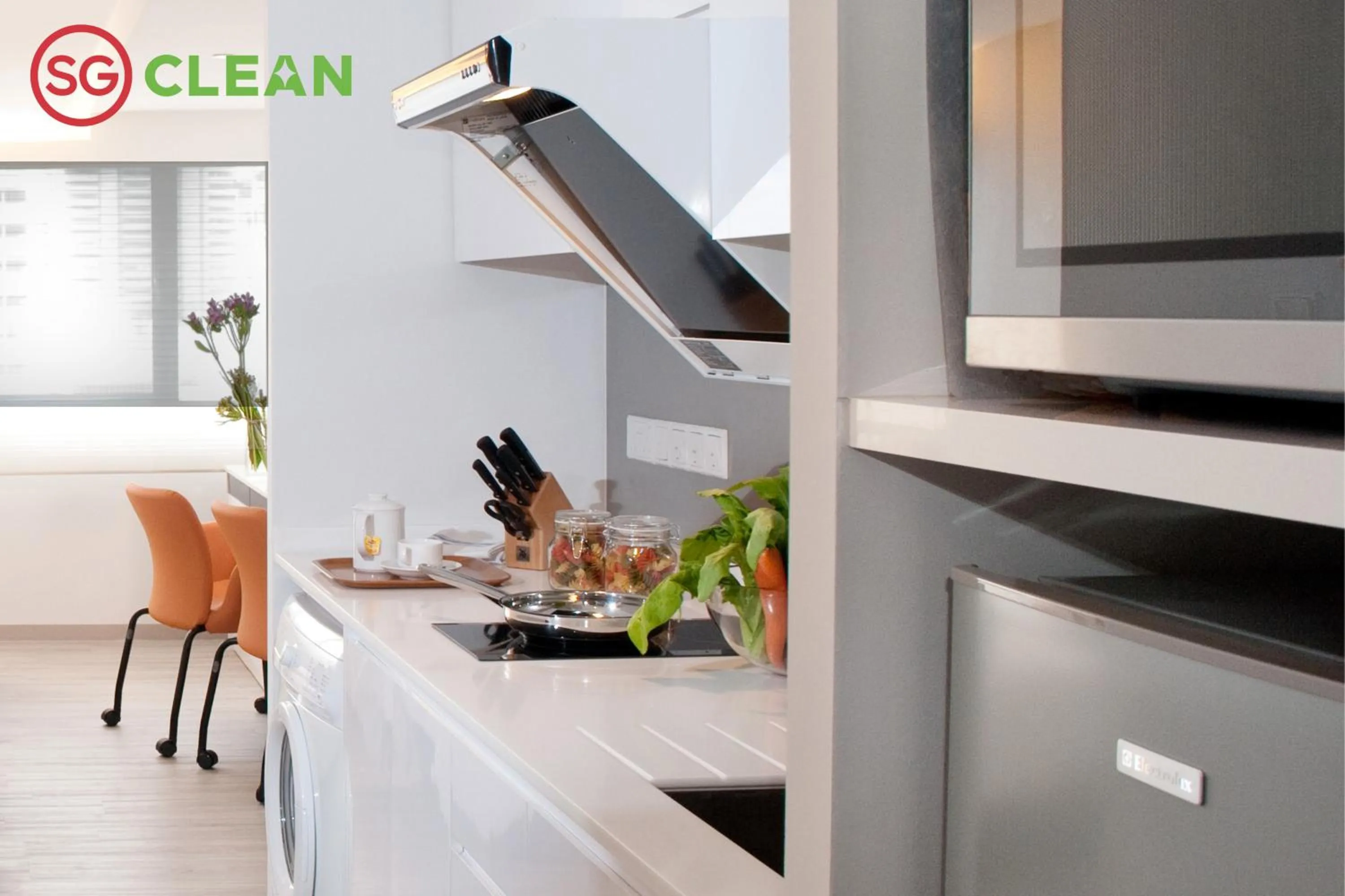 Kitchen or kitchenette in Wilby Central Serviced Apartments