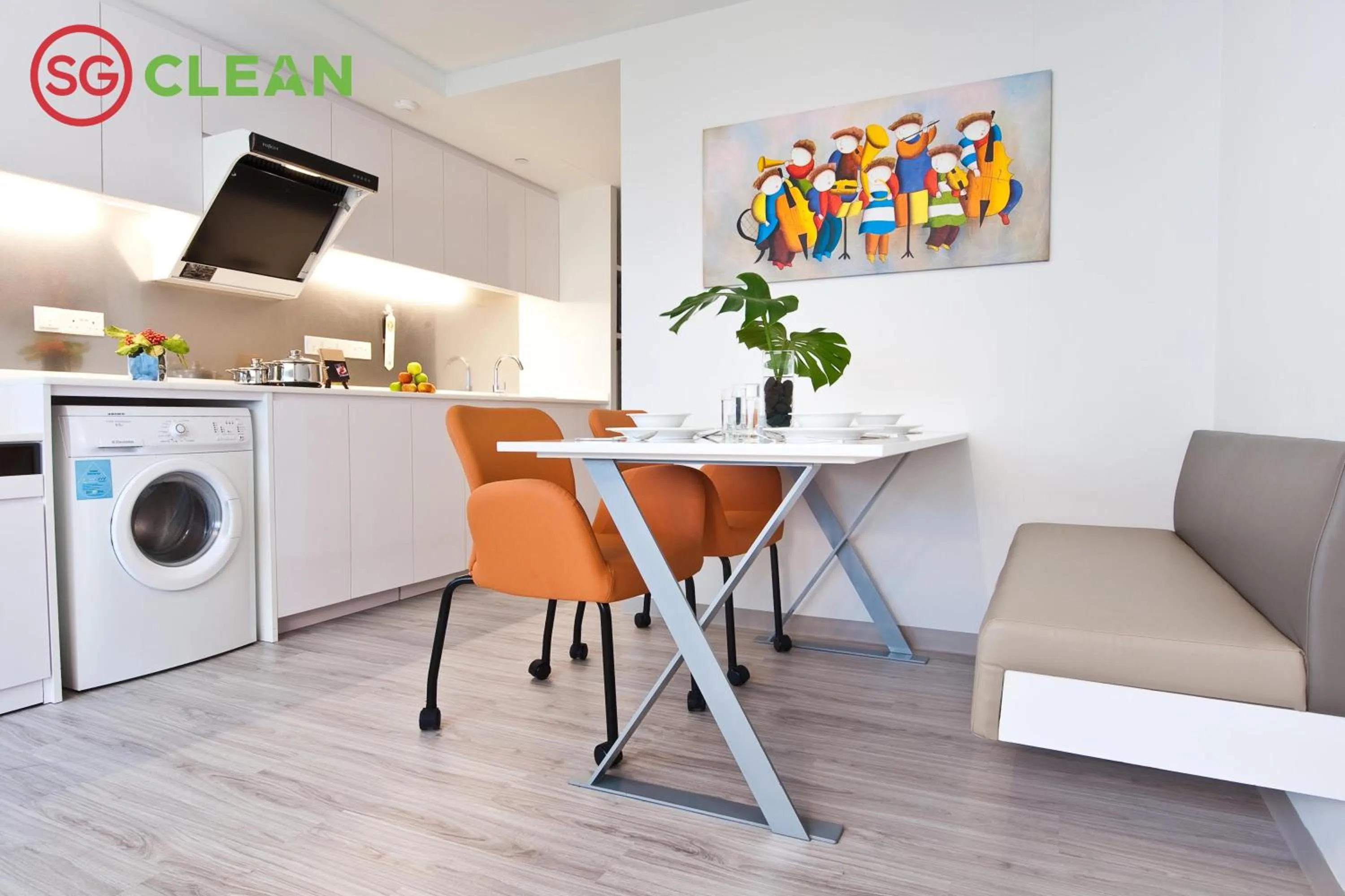 Kitchen or kitchenette in Wilby Central Serviced Apartments