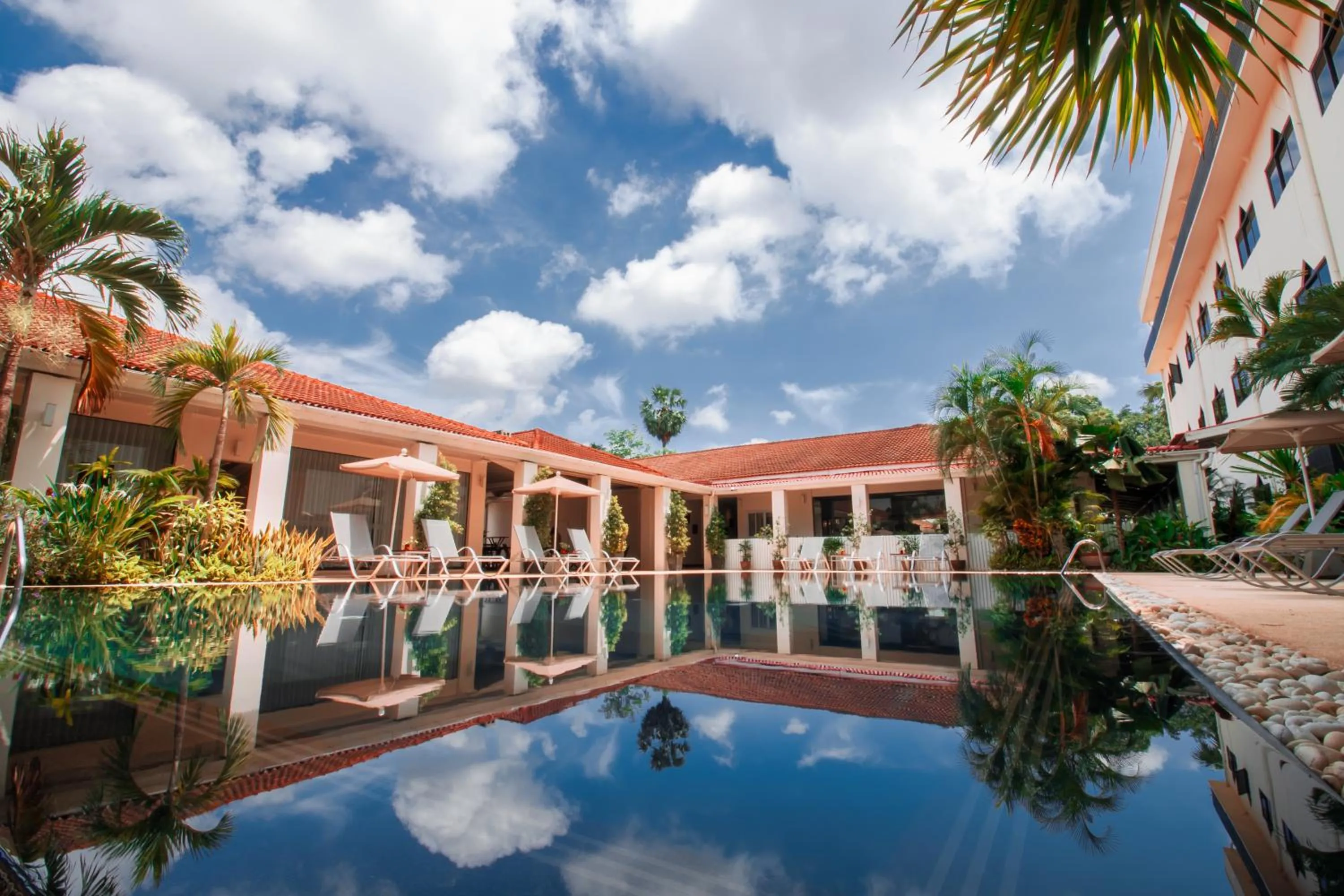Pool view in LAOTEL VIENTIANE