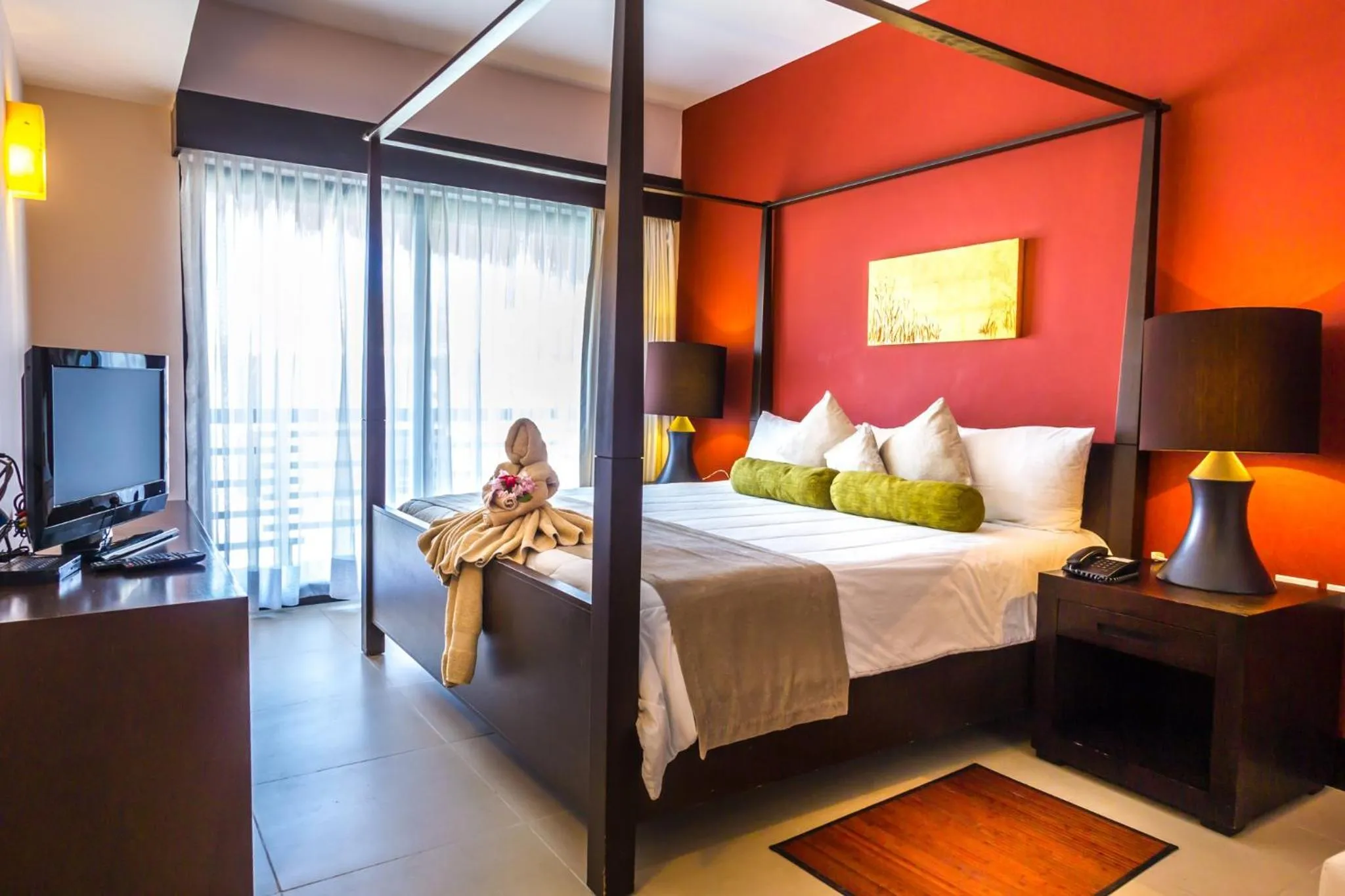 Bed in Aldea Thai 306 condo