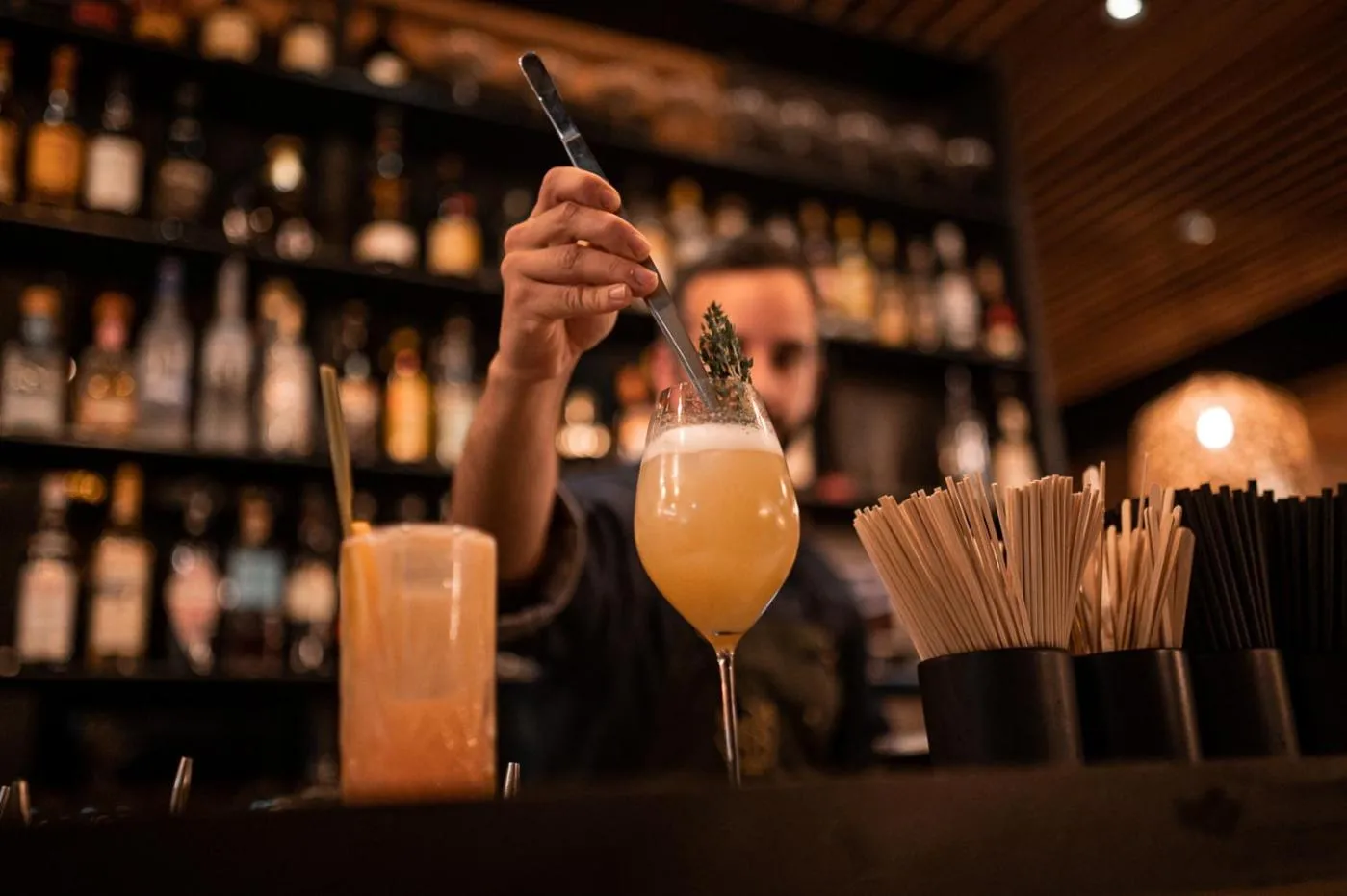 Drinks in Berghotel Biberkopf