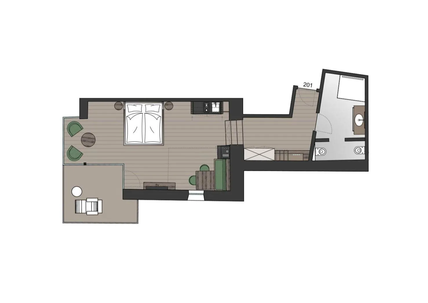Floor plan in Ansitz am Eck by Hotel Pernhof
