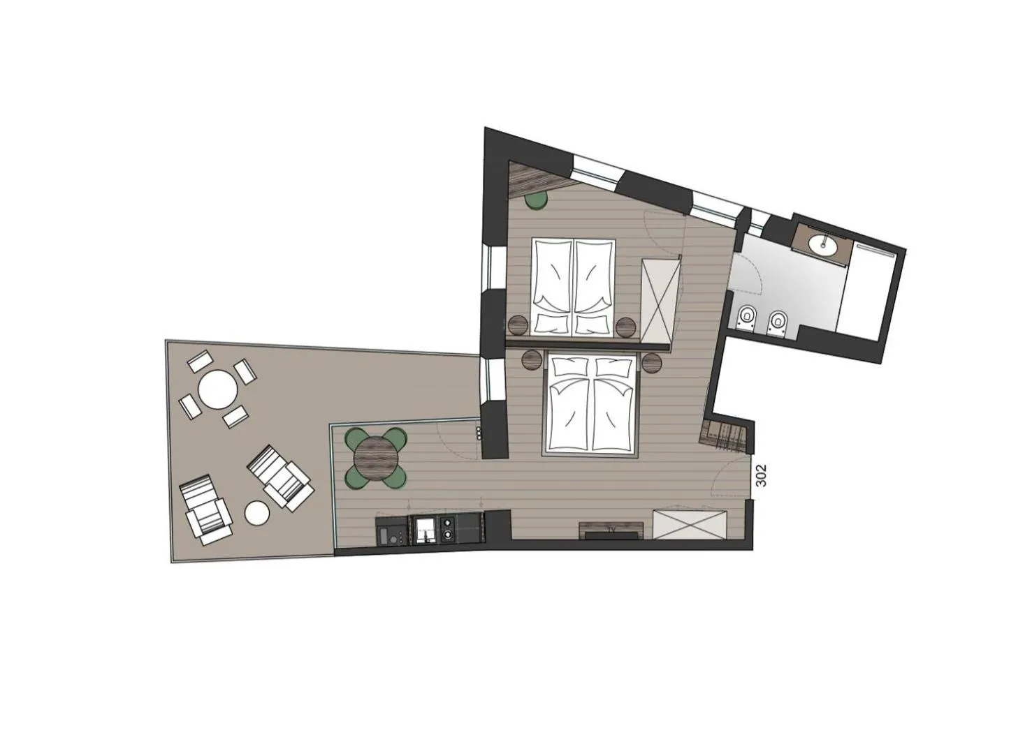 Floor plan in Ansitz am Eck by Hotel Pernhof