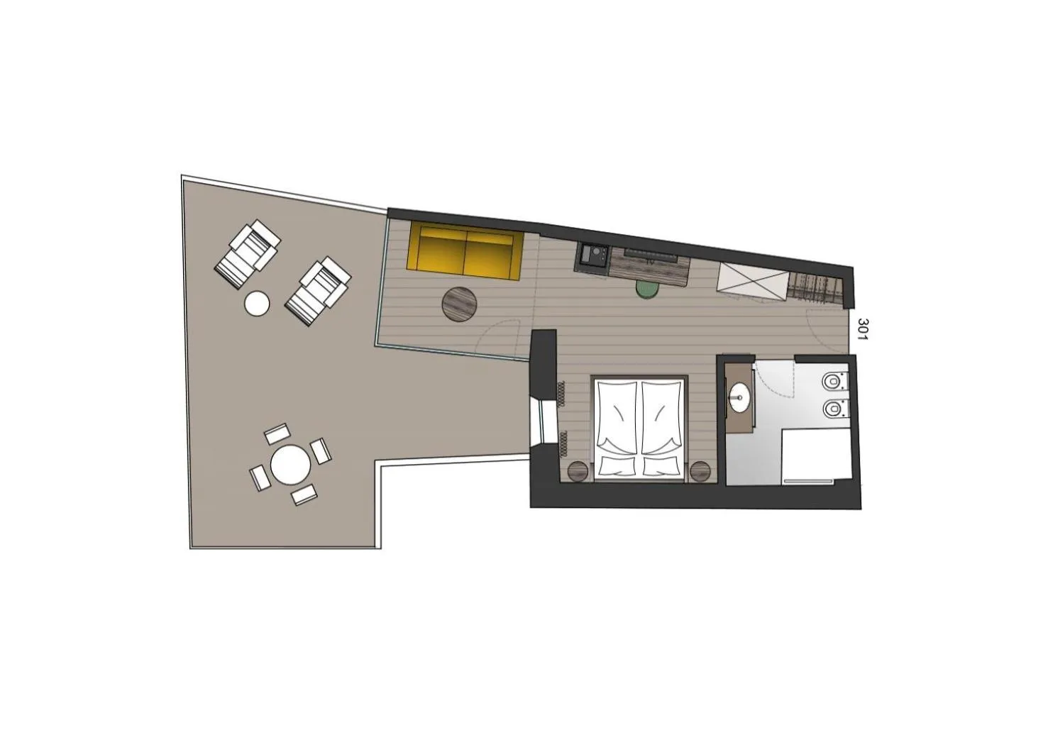 Floor plan in Ansitz am Eck by Hotel Pernhof