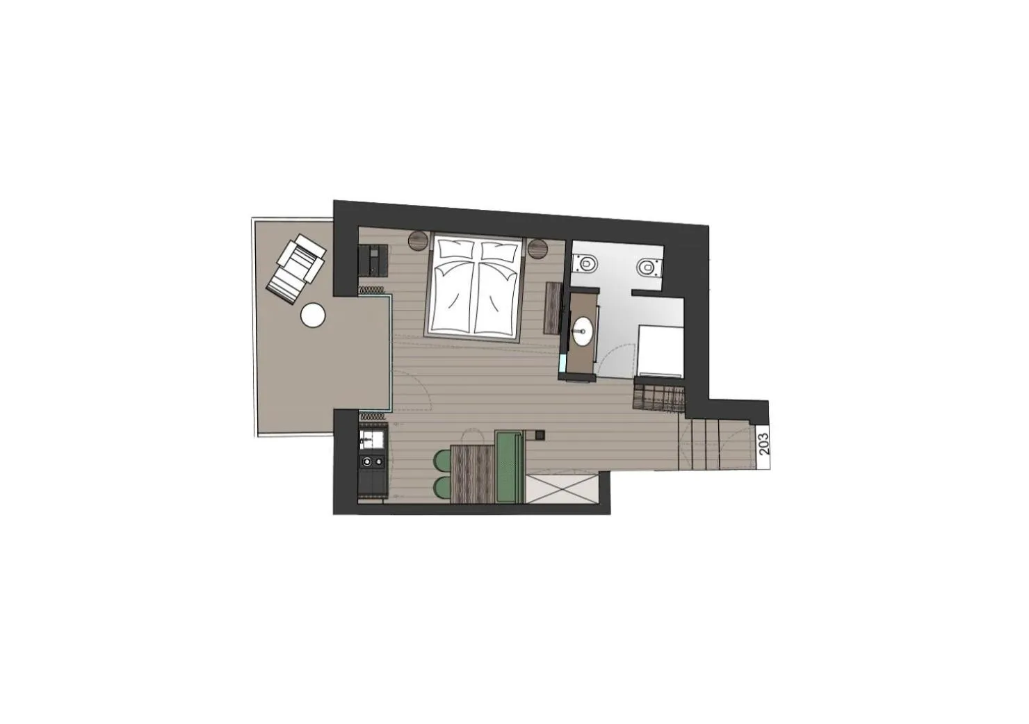 Floor plan in Ansitz am Eck by Hotel Pernhof