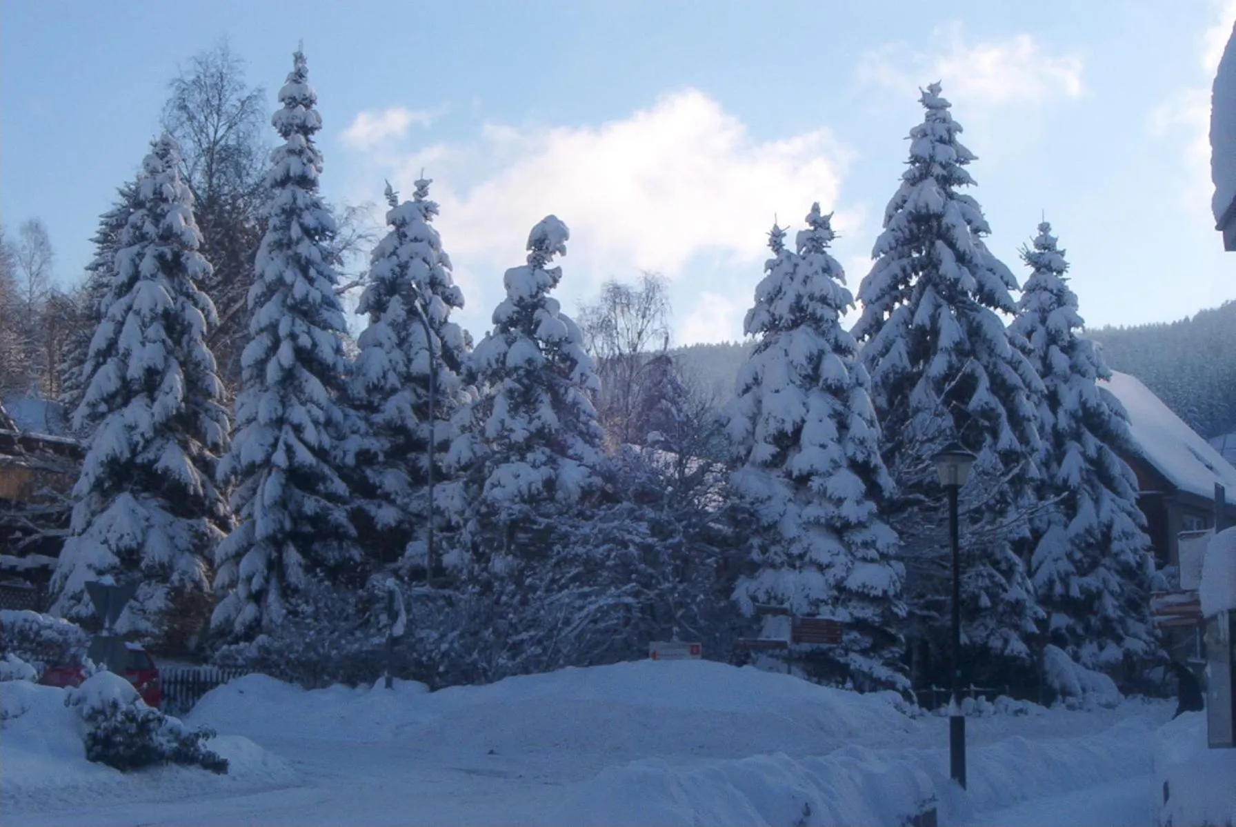 Skiing in Hotel Pension am Kurmittelhaus