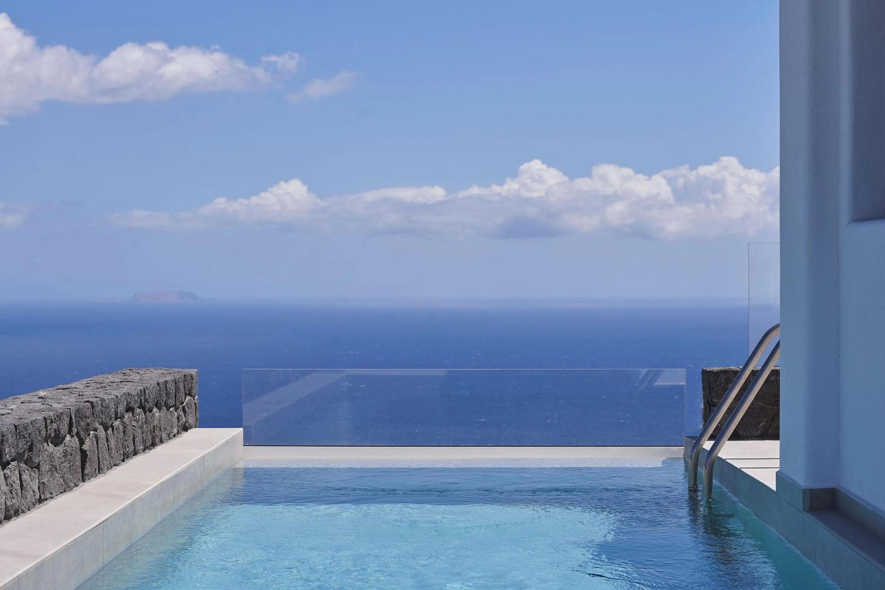 Pool view in SantAnna Luxury Suites