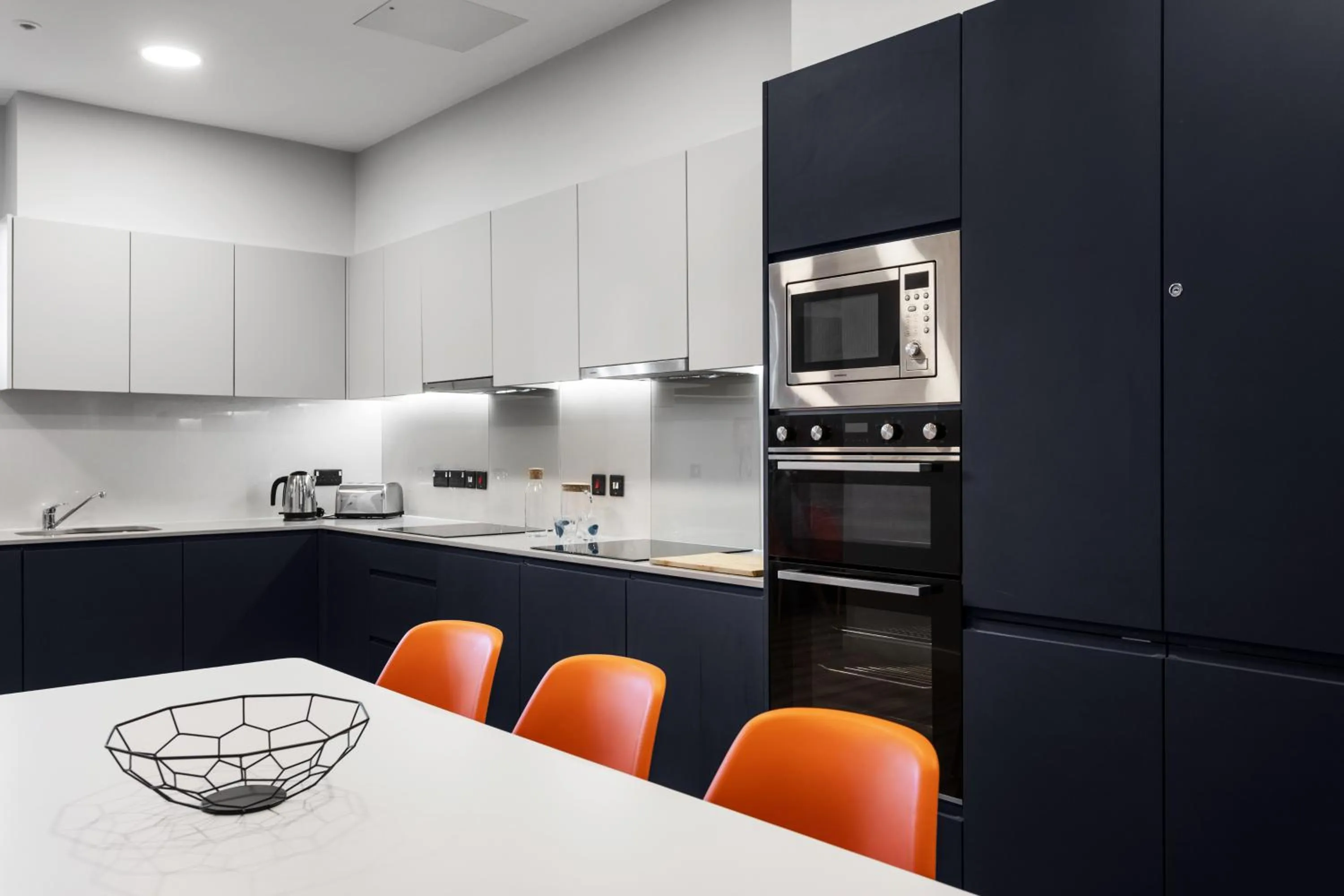 Communal kitchen in Highfield House