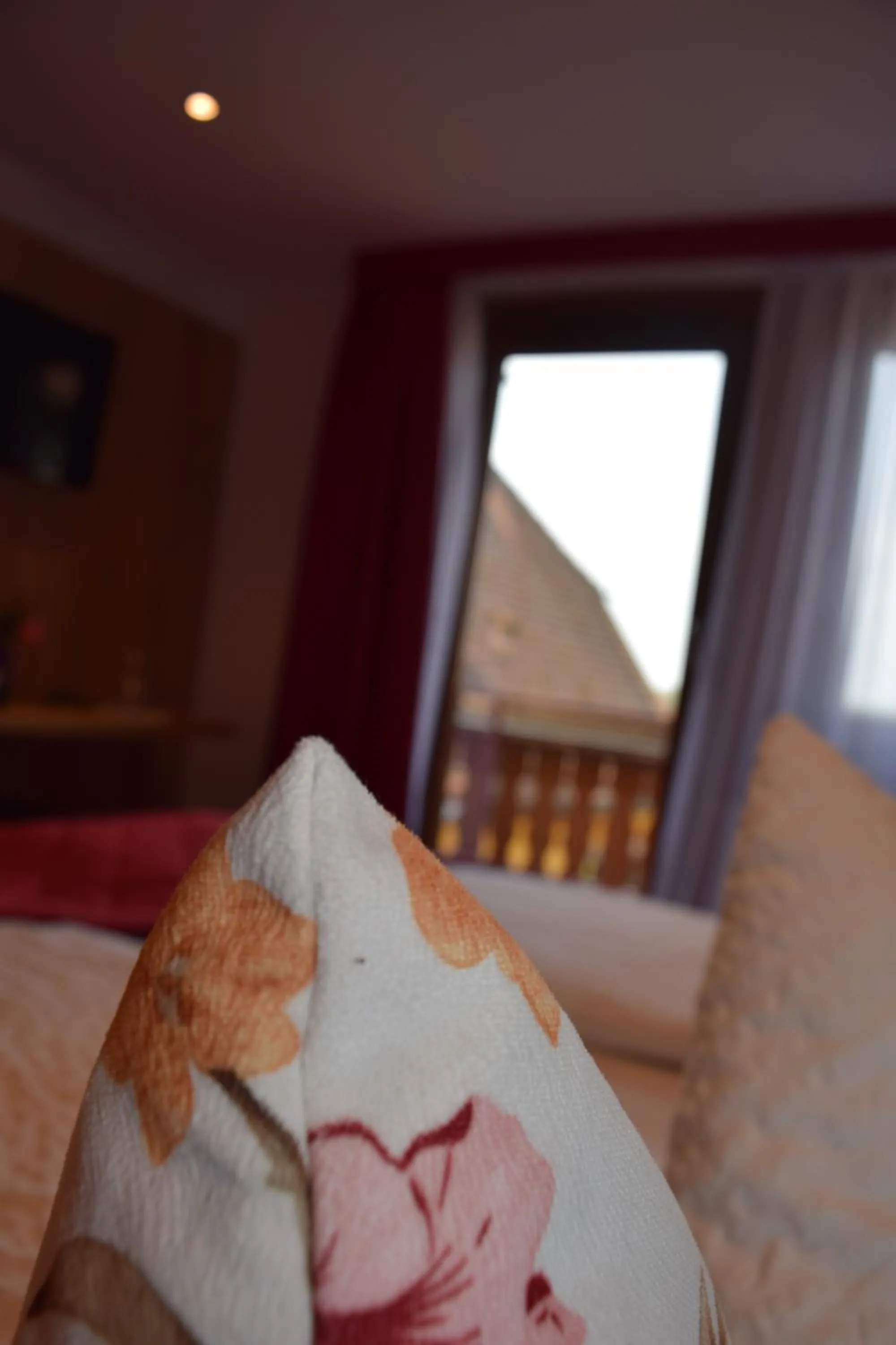 Landmark view, Bed in Hotel Am Siebersturm