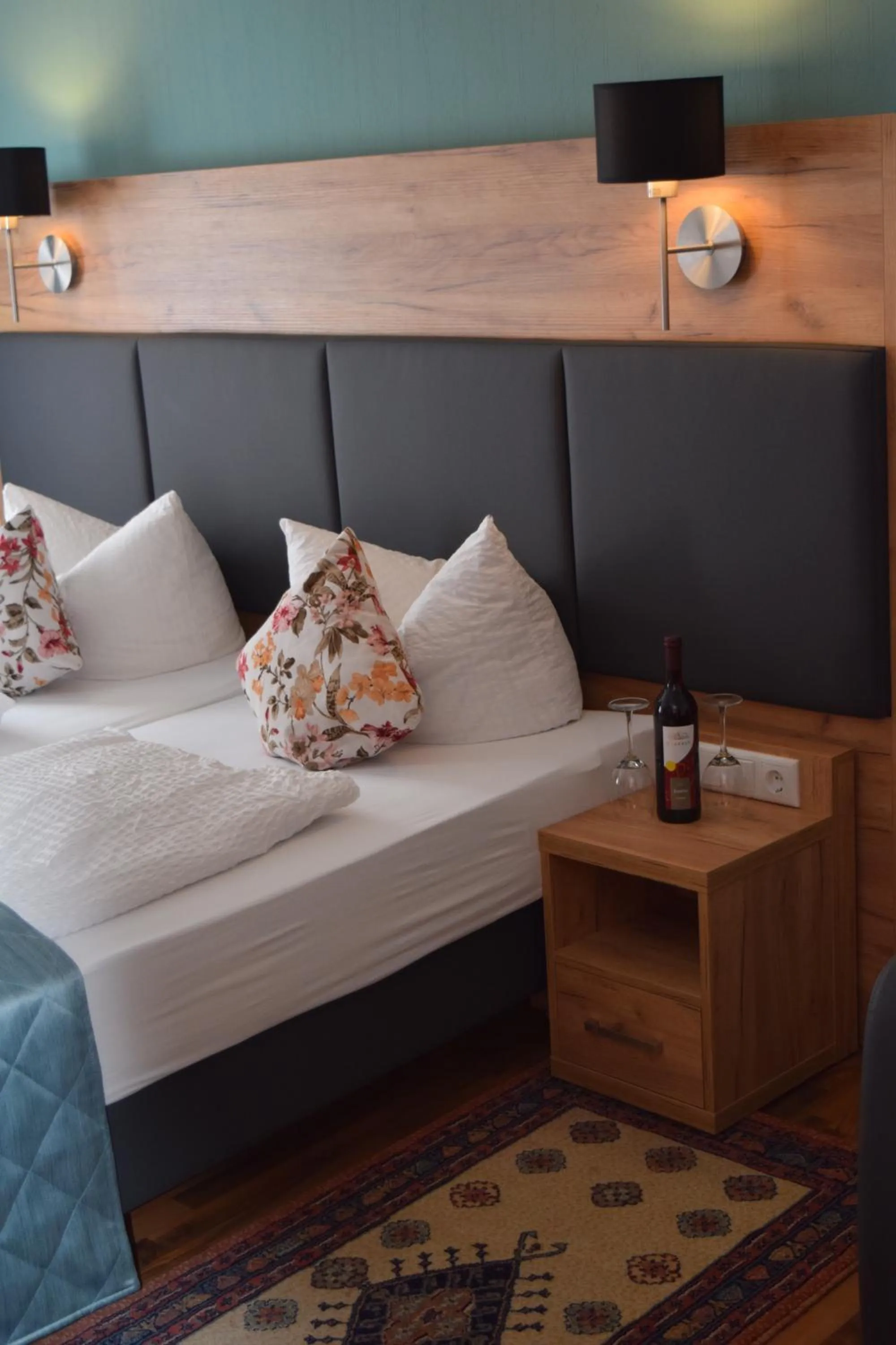 Decorative detail, Bed in Hotel Am Siebersturm