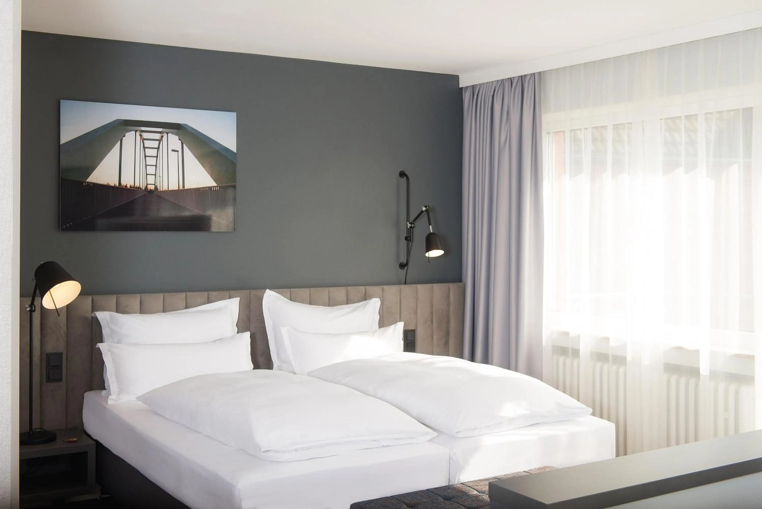 Photo of the whole room, Bed in Hotel Lyskirchen Köln