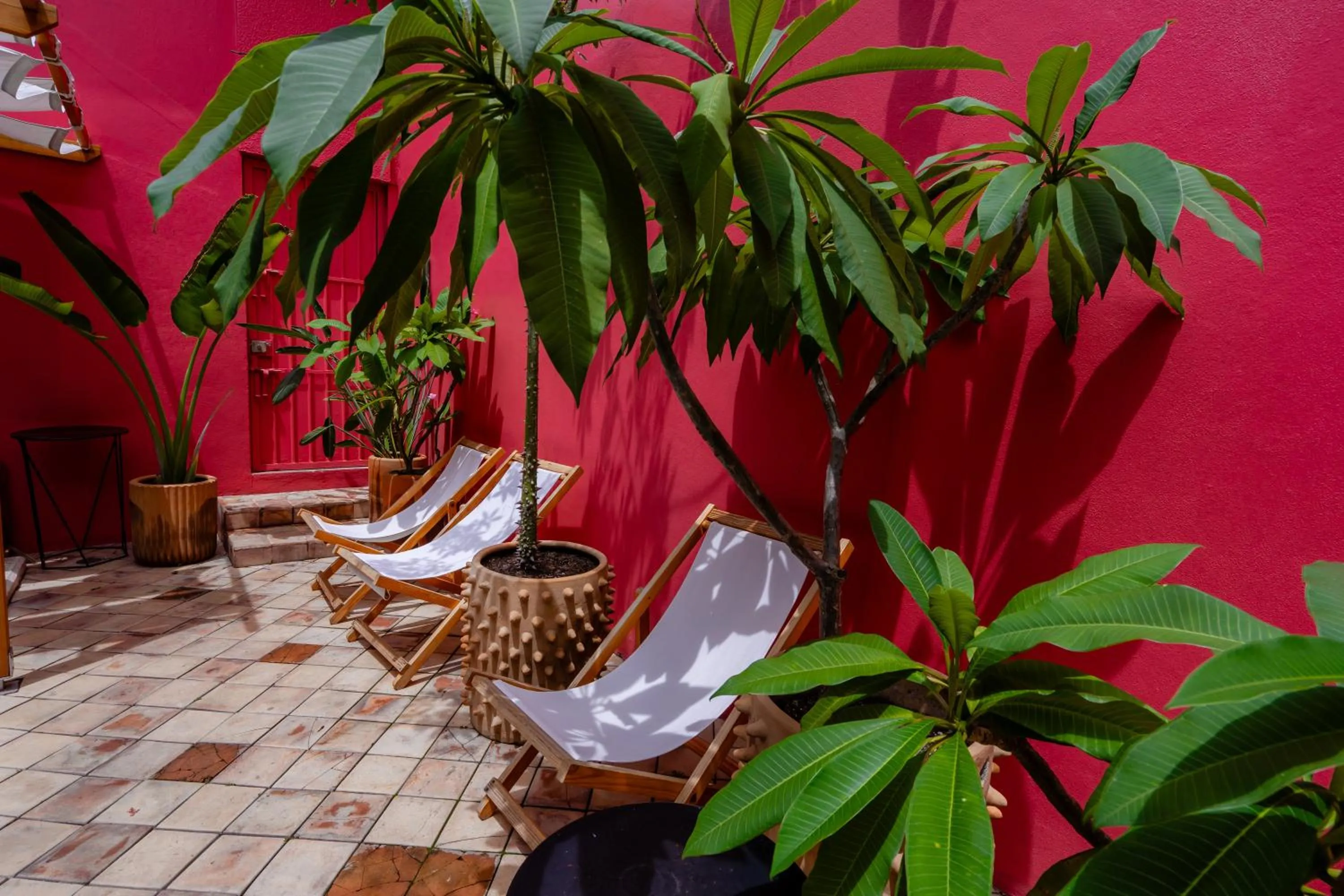 Seating area in Hotel Casa de Arte Oaxaca