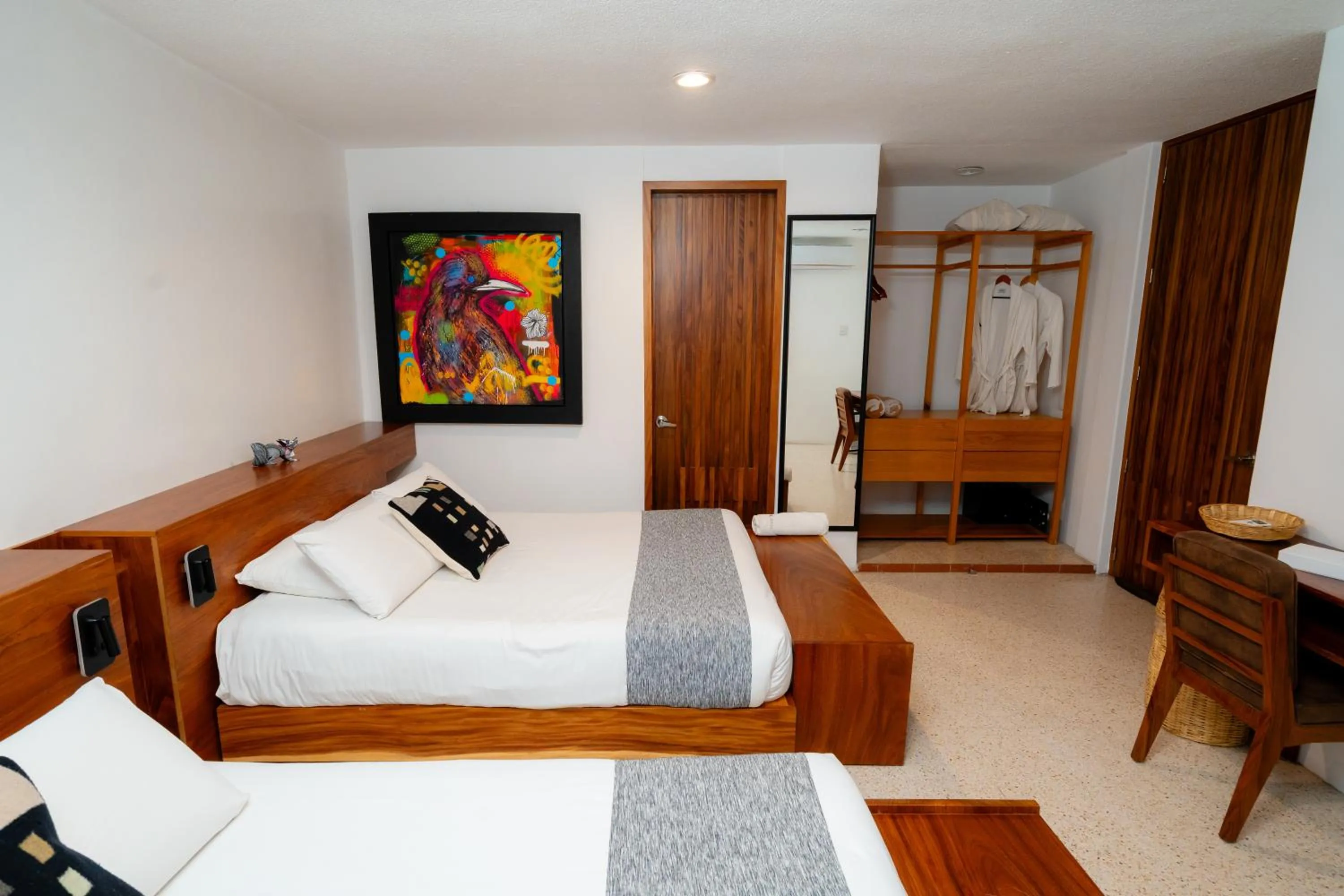 Photo of the whole room, Bed in Hotel Casa de Arte Oaxaca