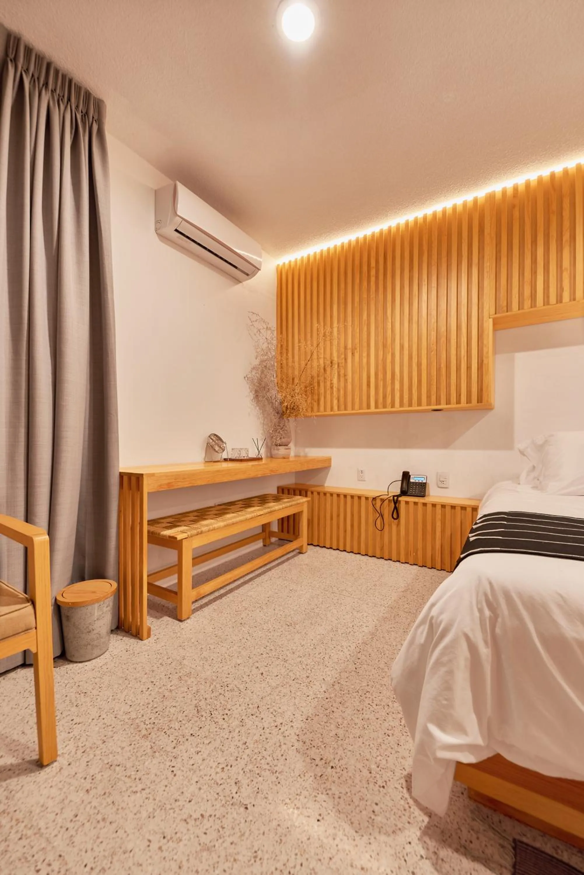 Bed in Hotel Casa de Arte Oaxaca