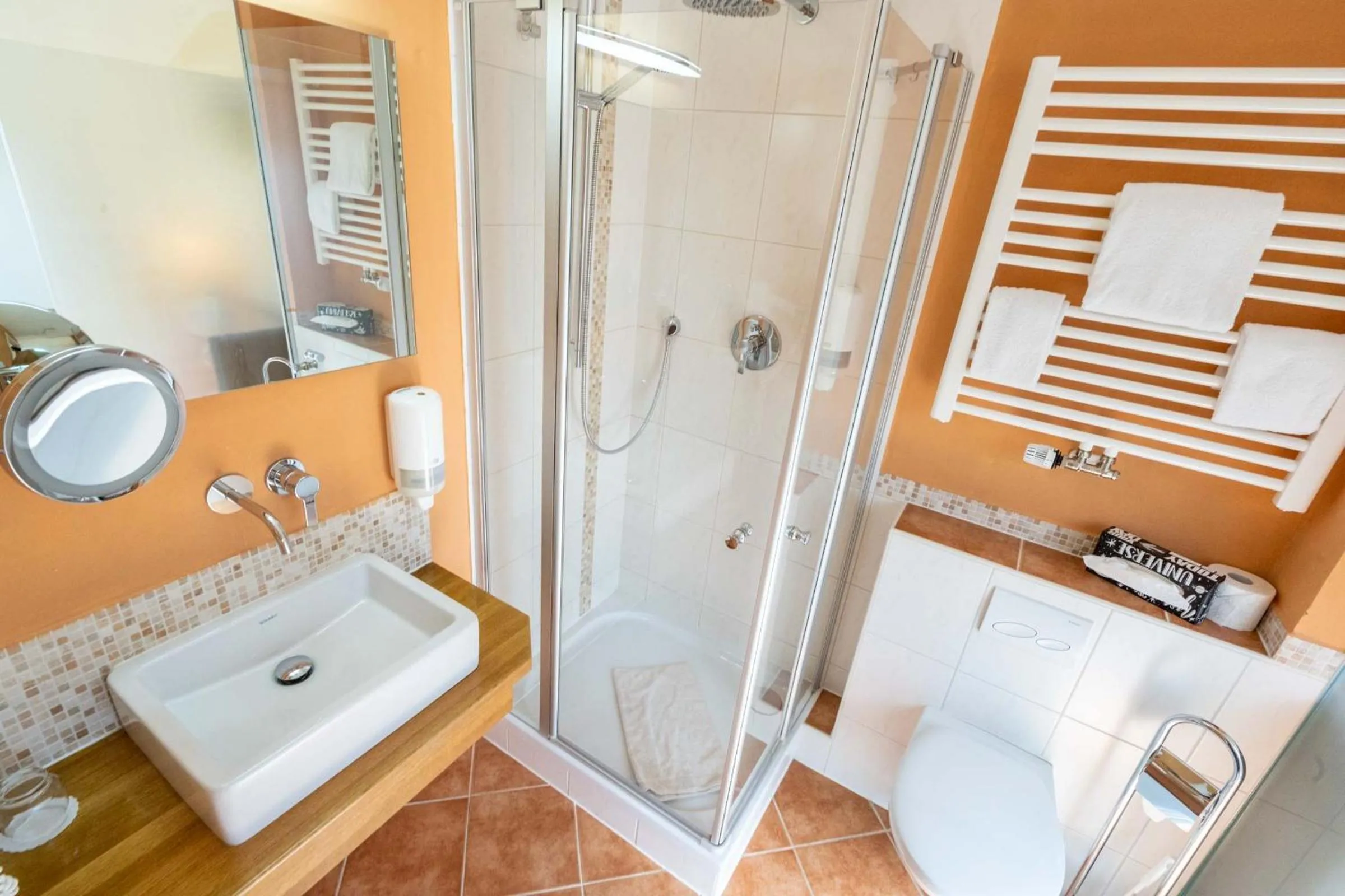 Shower in Hotel Garni Brunnthaler