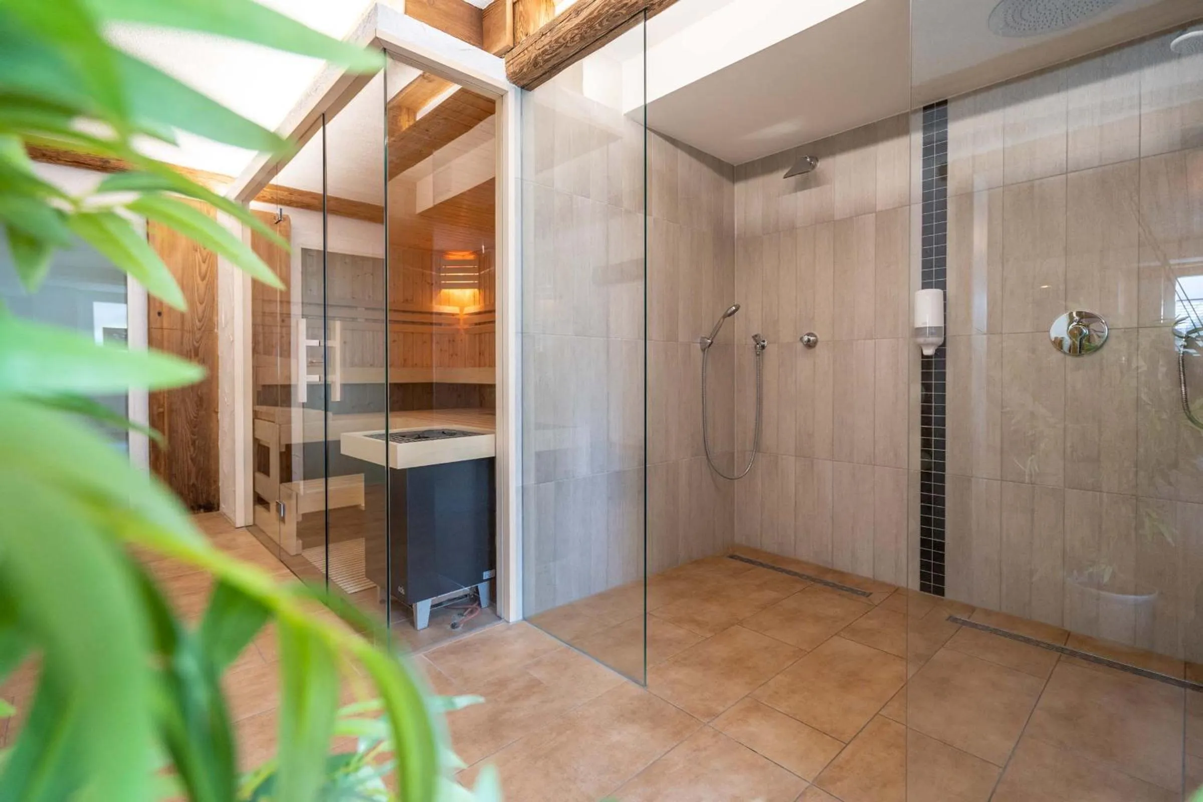 Shower in Hotel Garni Brunnthaler