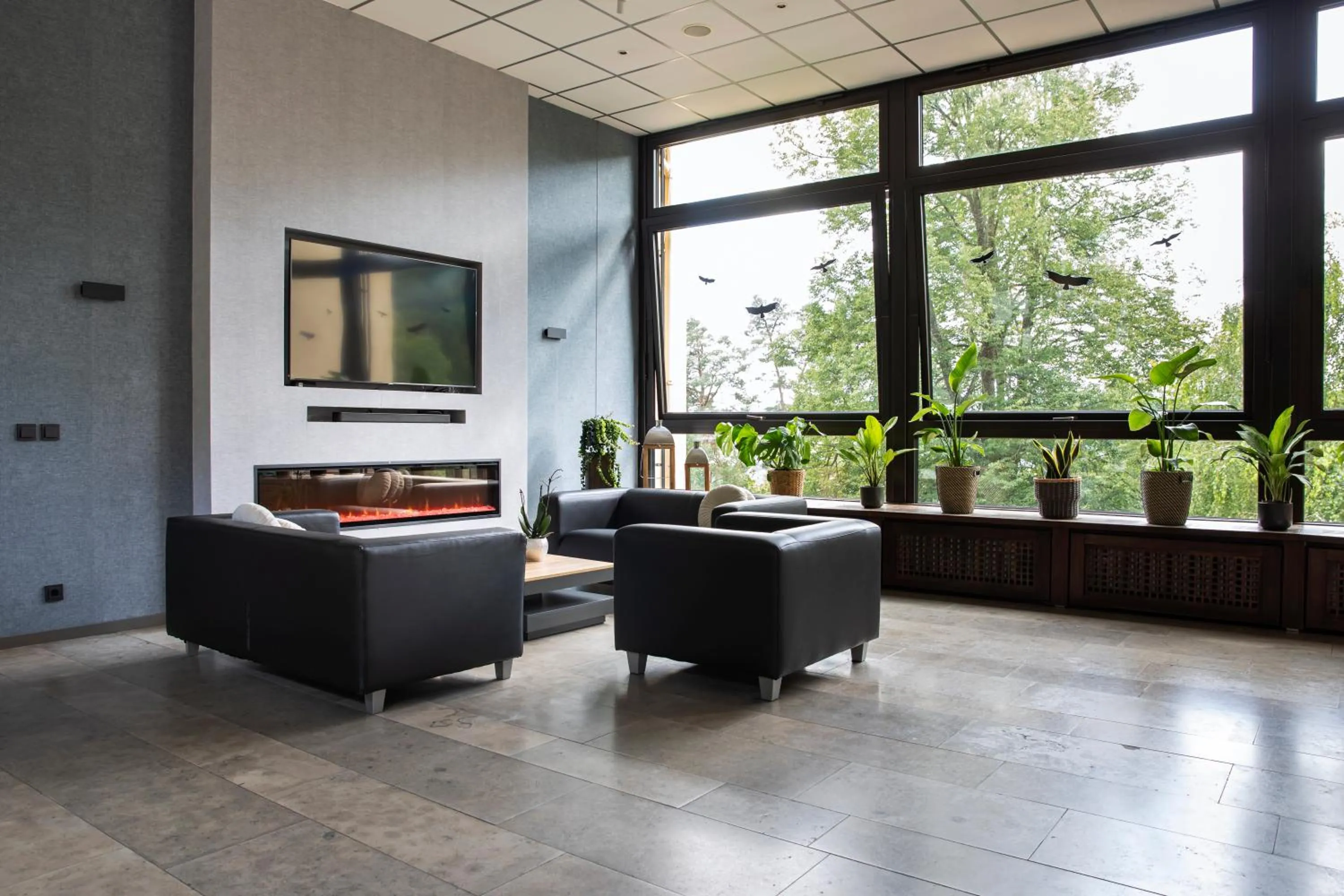 Lobby or reception in Hotel Franziskushöhe Lohr