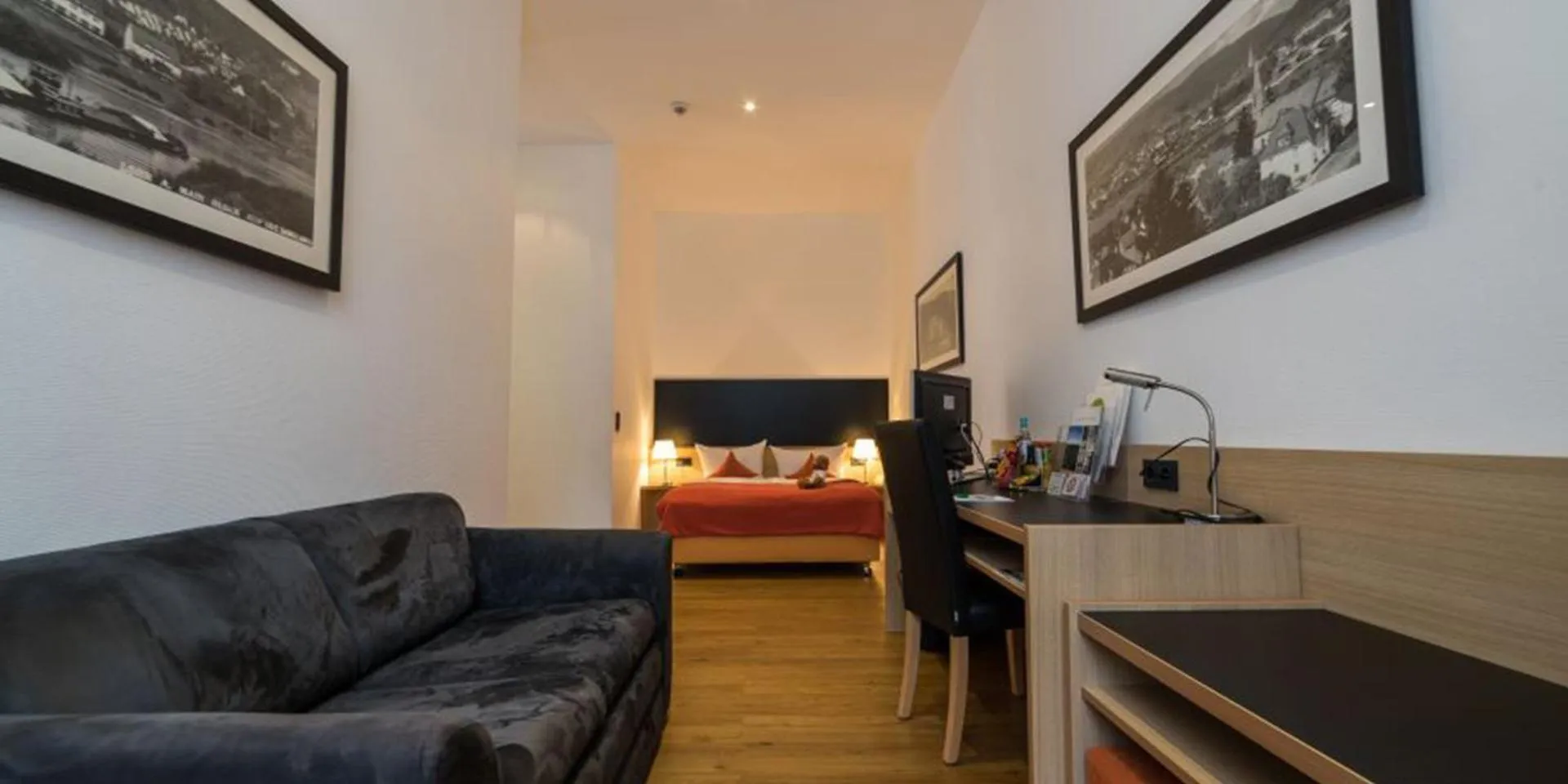 Photo of the whole room, Bed in Hotel Franziskushöhe Lohr