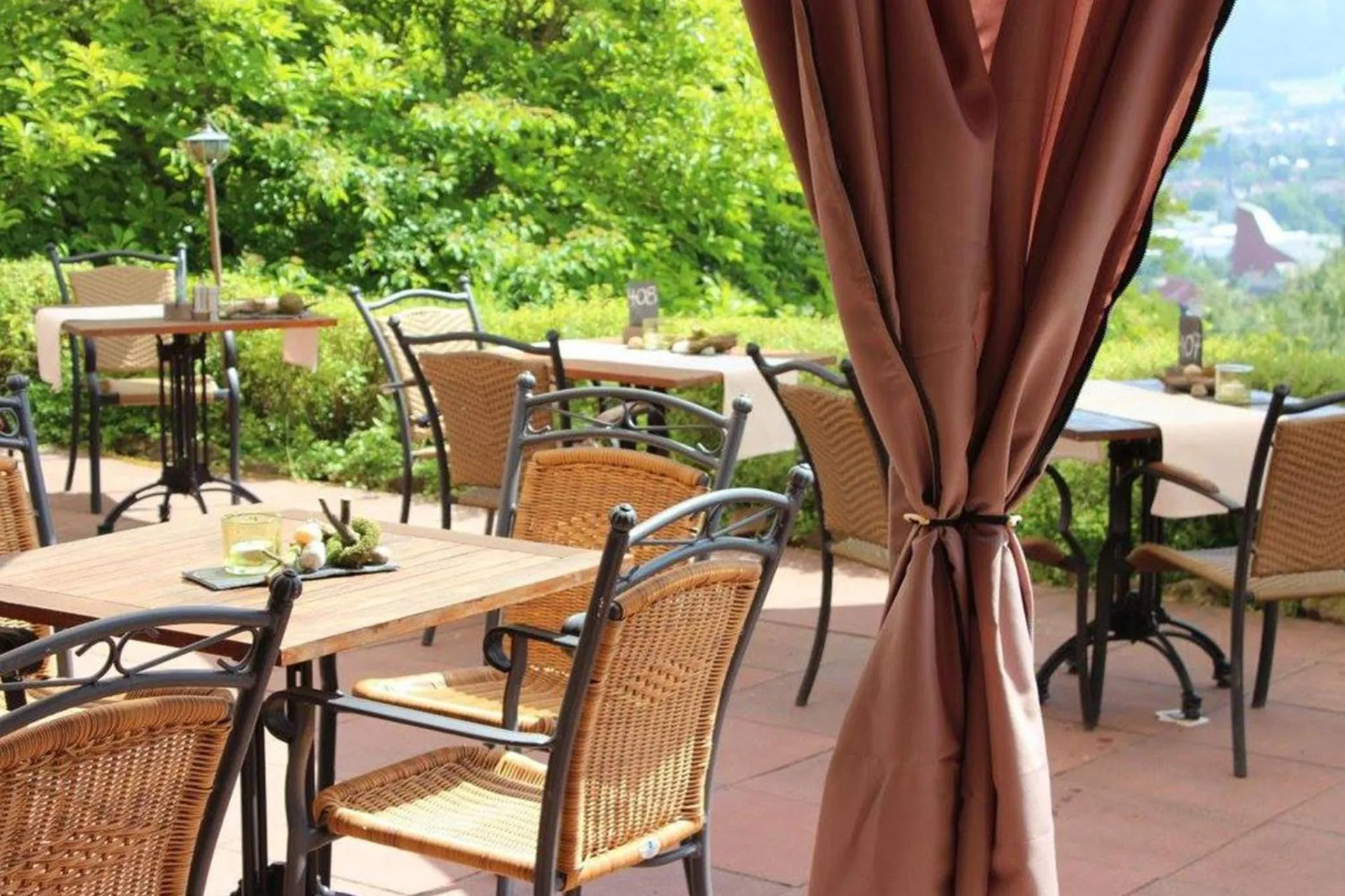 Balcony/Terrace in Hotel Franziskushöhe Lohr
