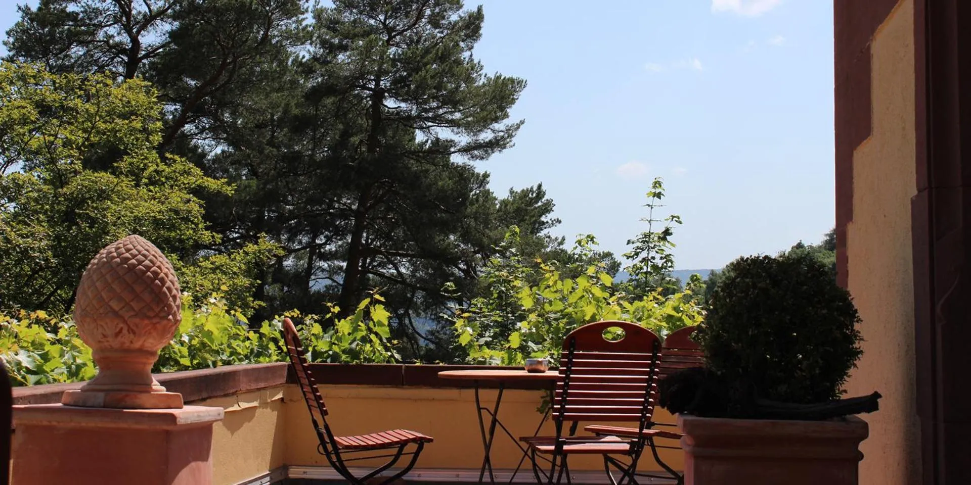 Balcony/Terrace in Hotel Franziskushöhe Lohr