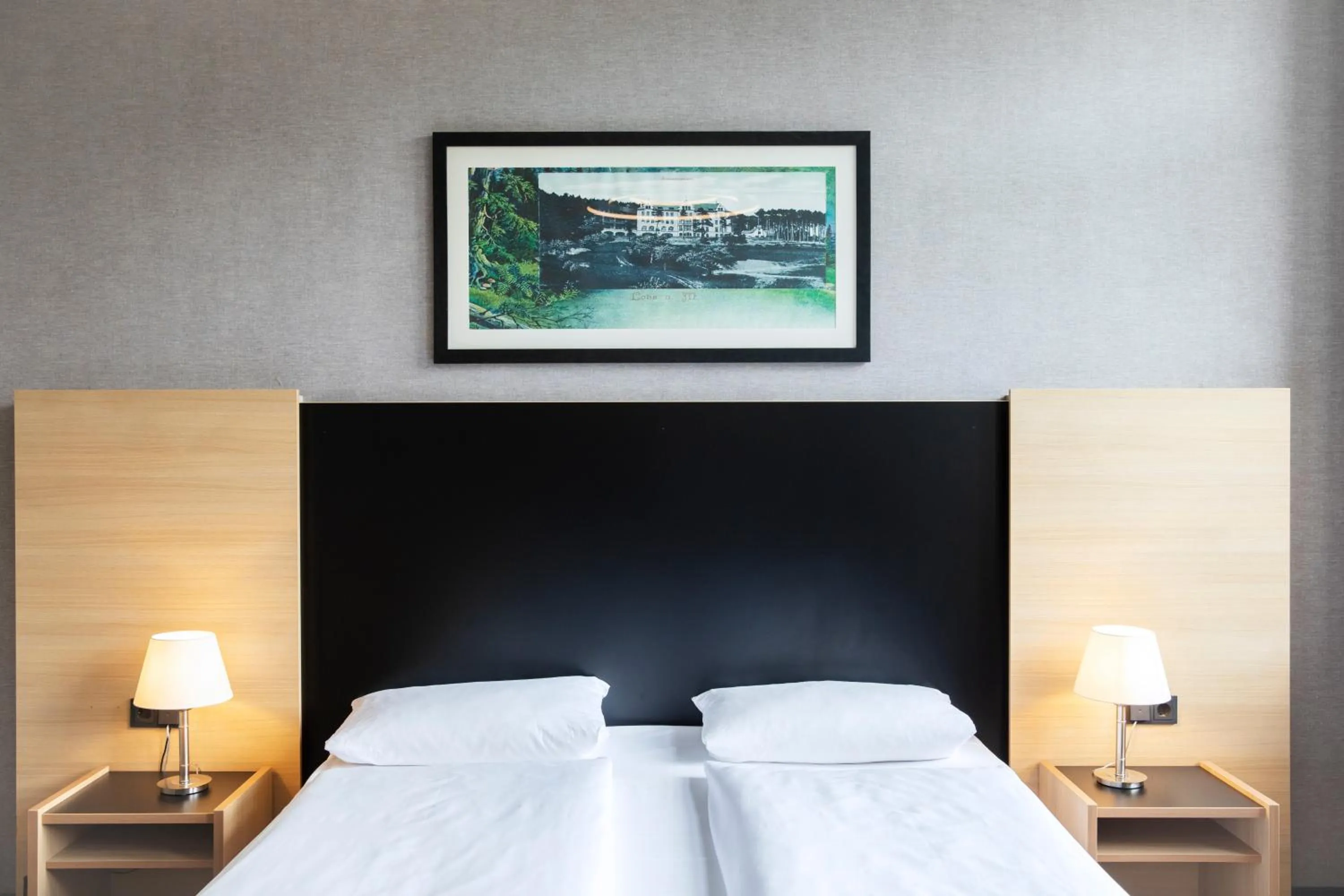 Photo of the whole room, Bed in Hotel Franziskushöhe Lohr