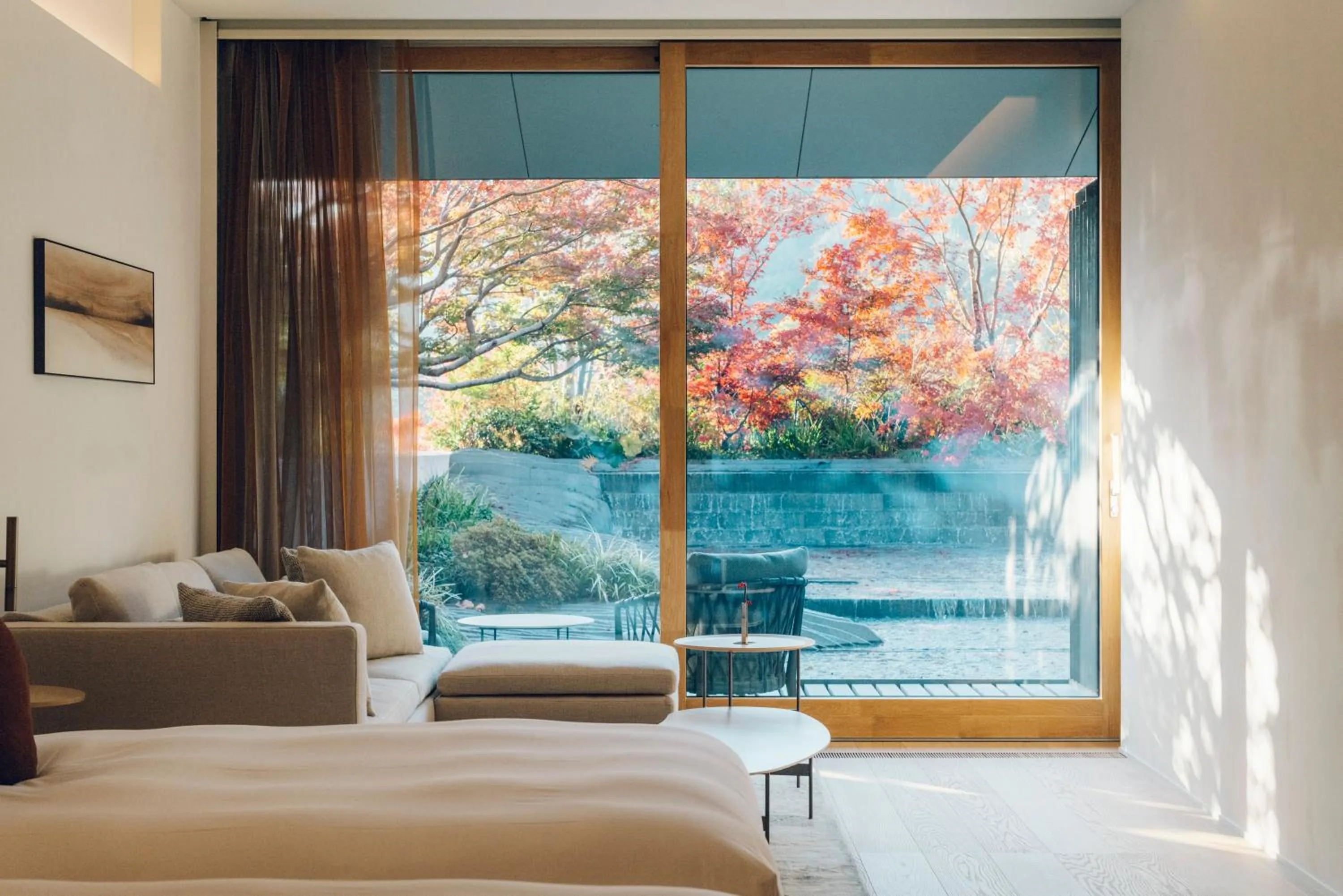 View (from property/room), Bed in Muni Kyoto