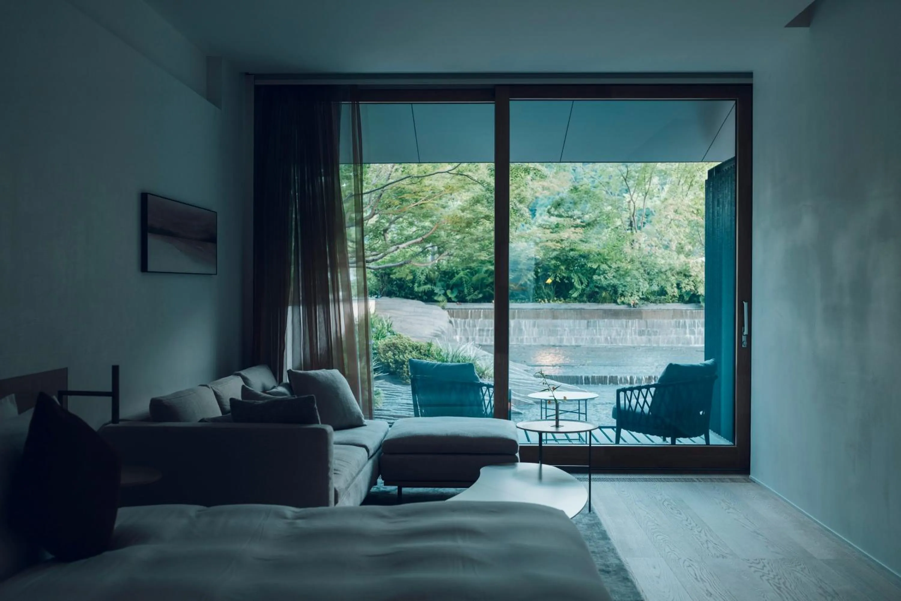 View (from property/room), Bed in Muni Kyoto