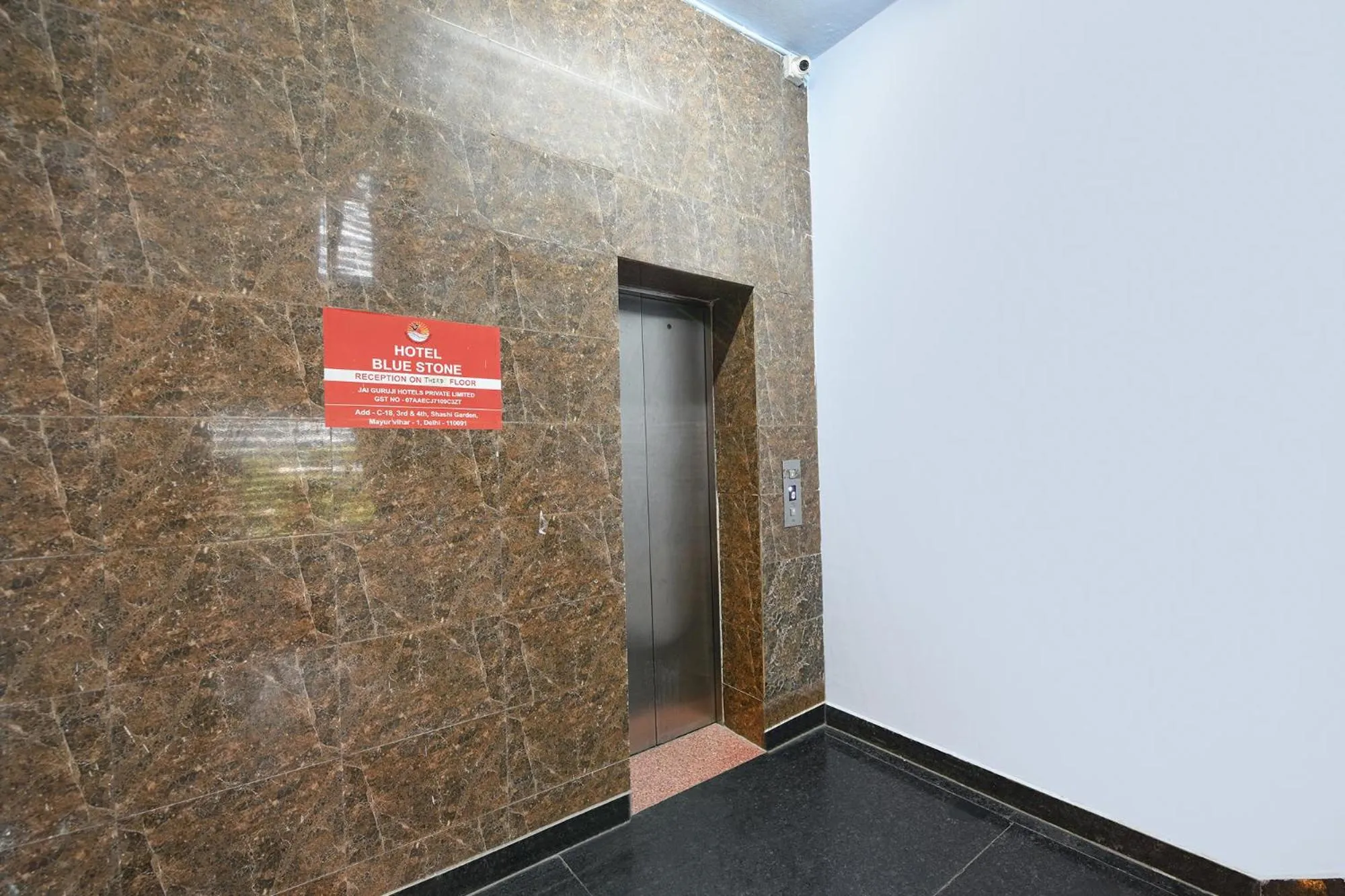 elevator in FabHotel Blue Stone