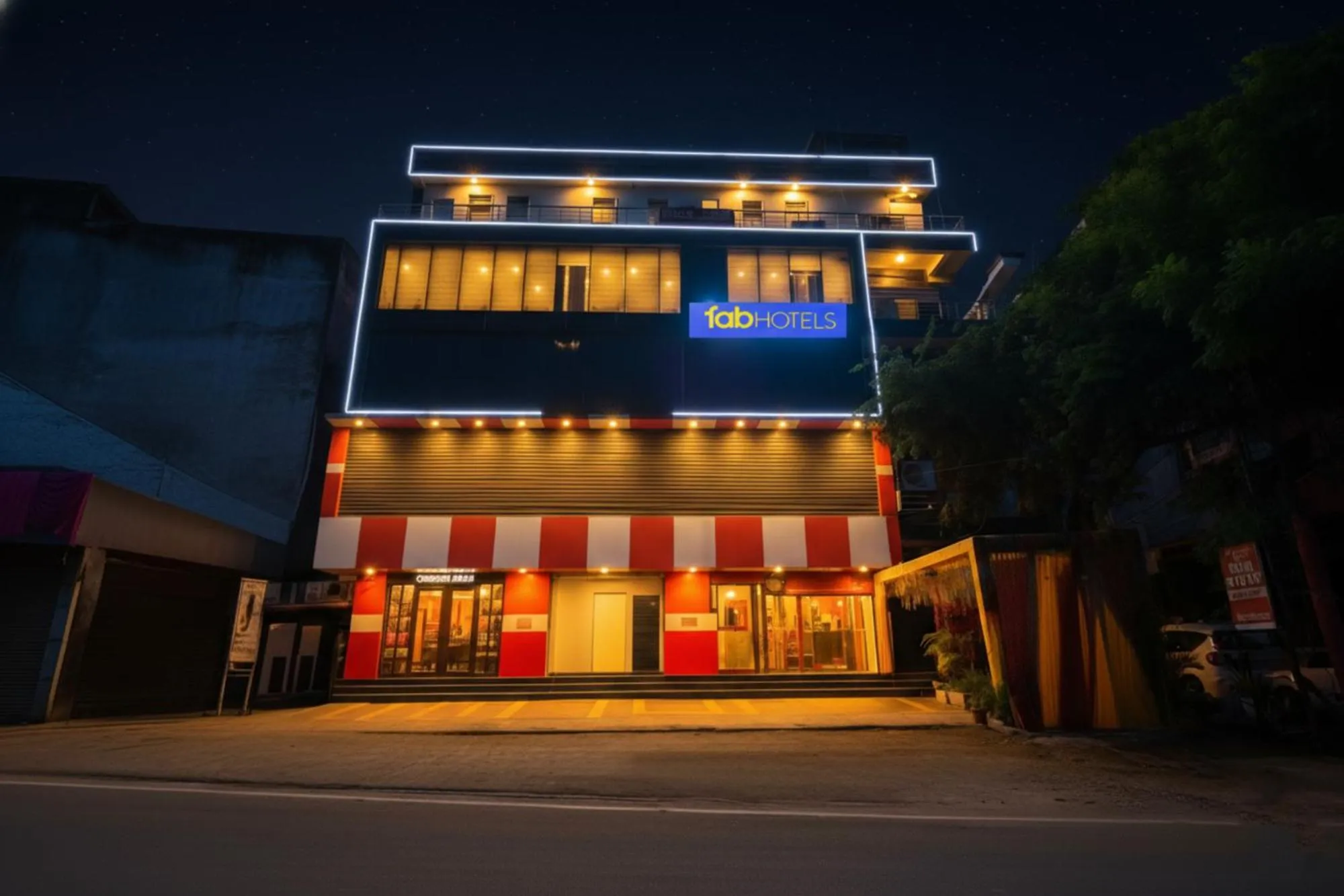 Property building in FabHotel Blue Stone