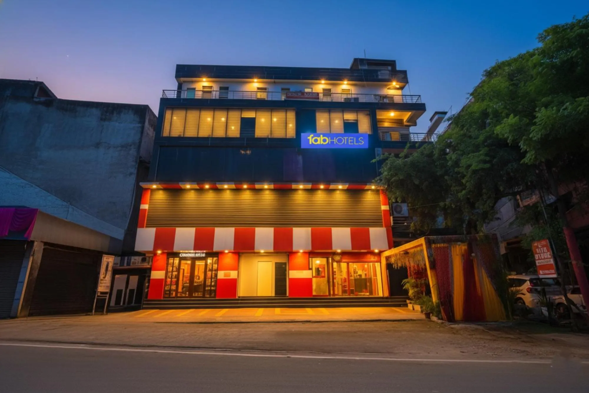 Property building in FabHotel Blue Stone