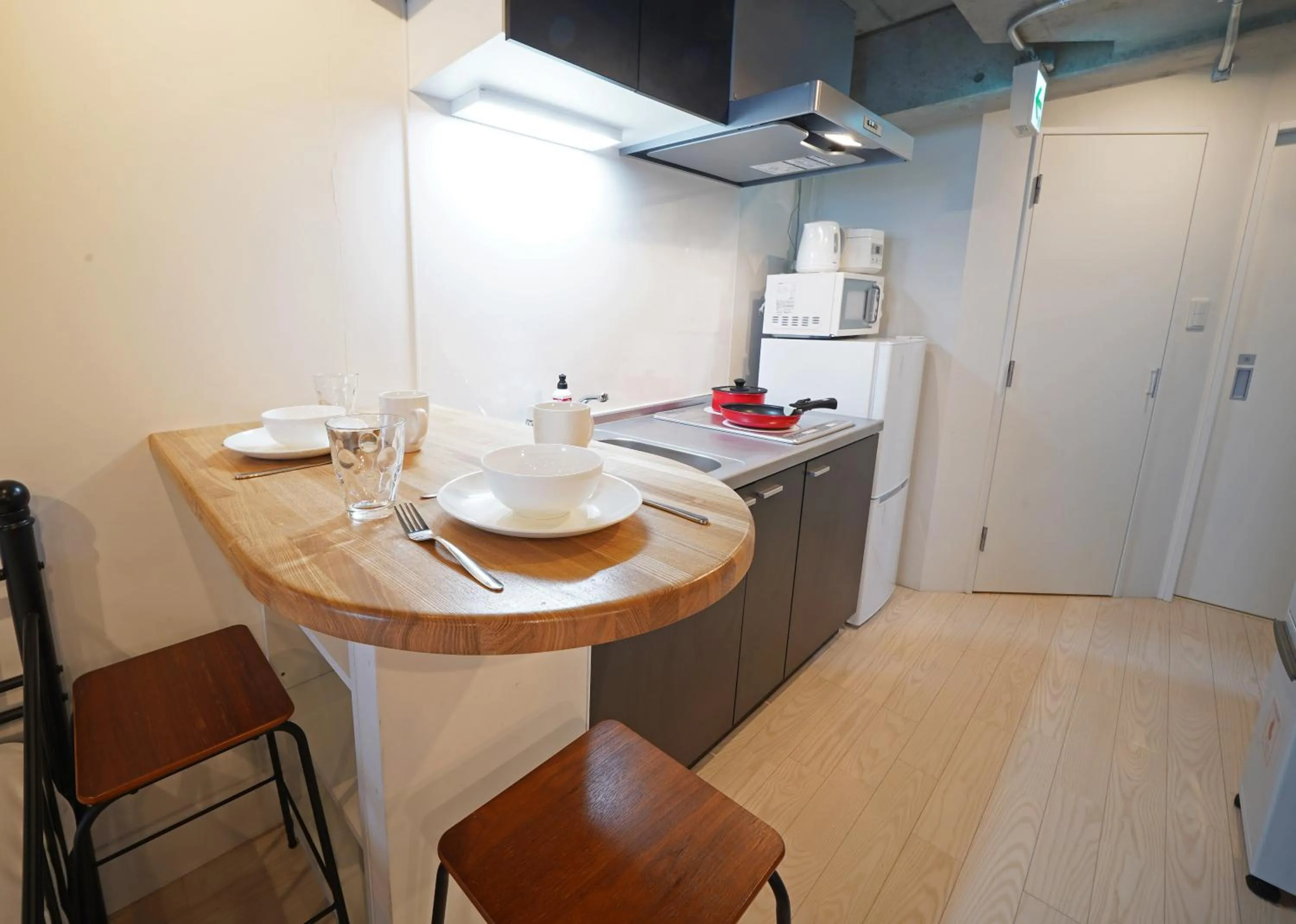 Kitchen or kitchenette in Laffitte Hirai Condominium Hotel