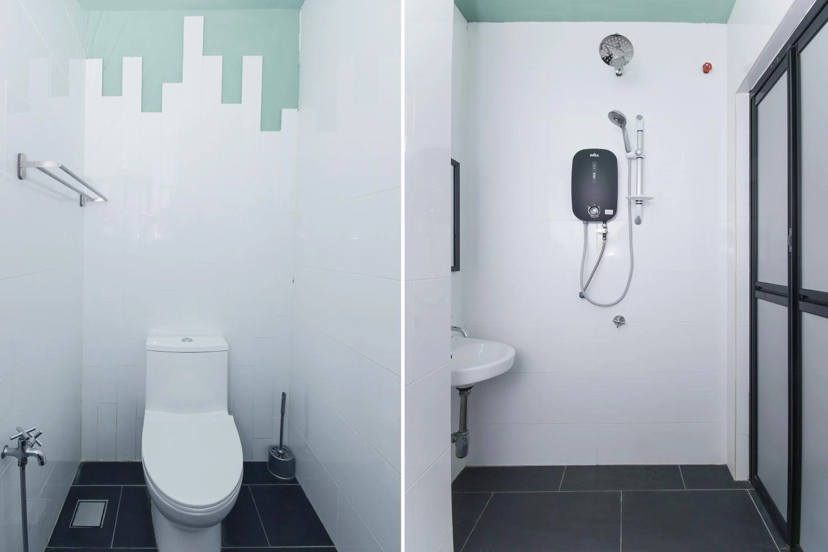 Bathroom in OYO 90399 Green Home Hotel syariah