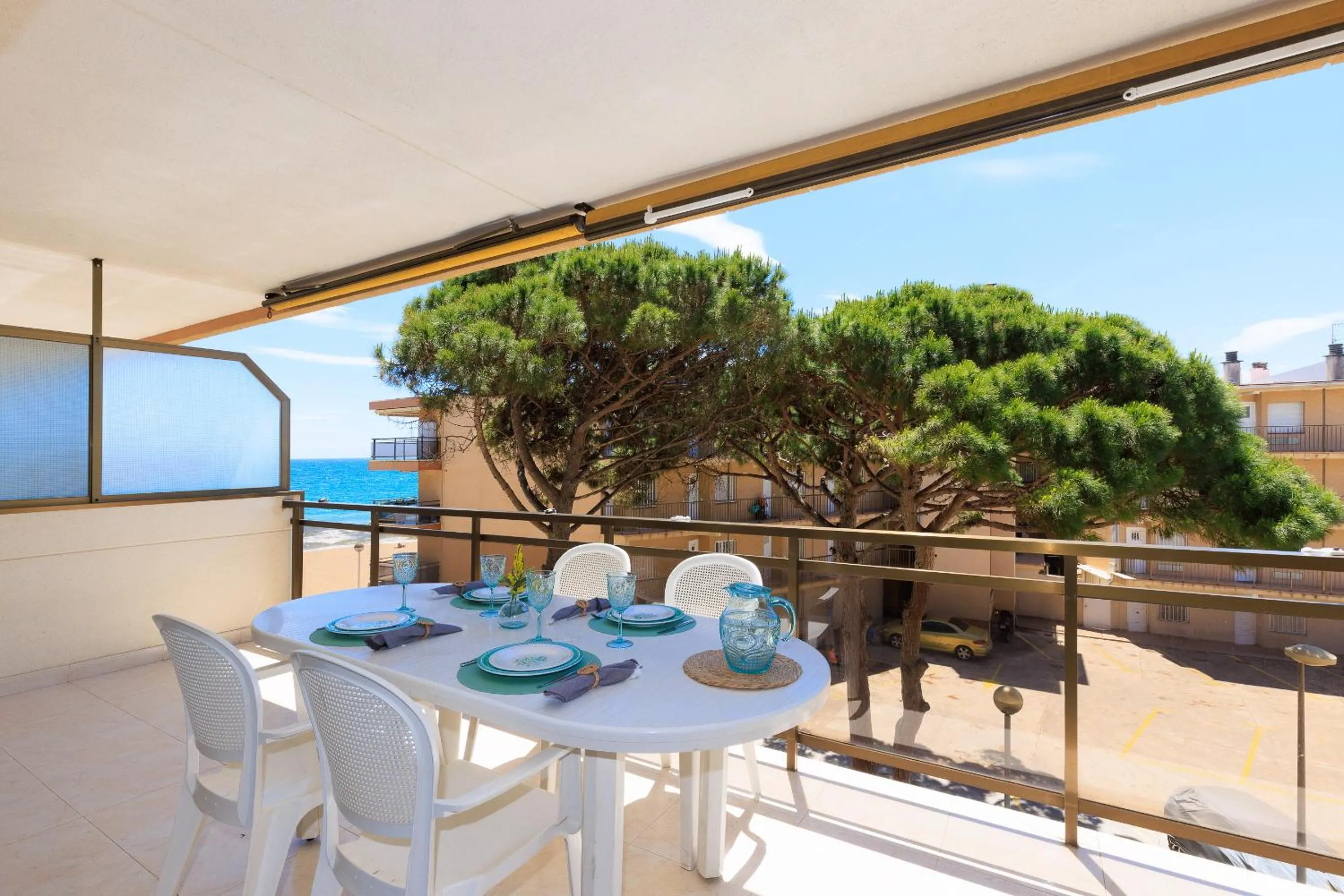 Balcony/Terrace in UHC Txingudi Family Apartments